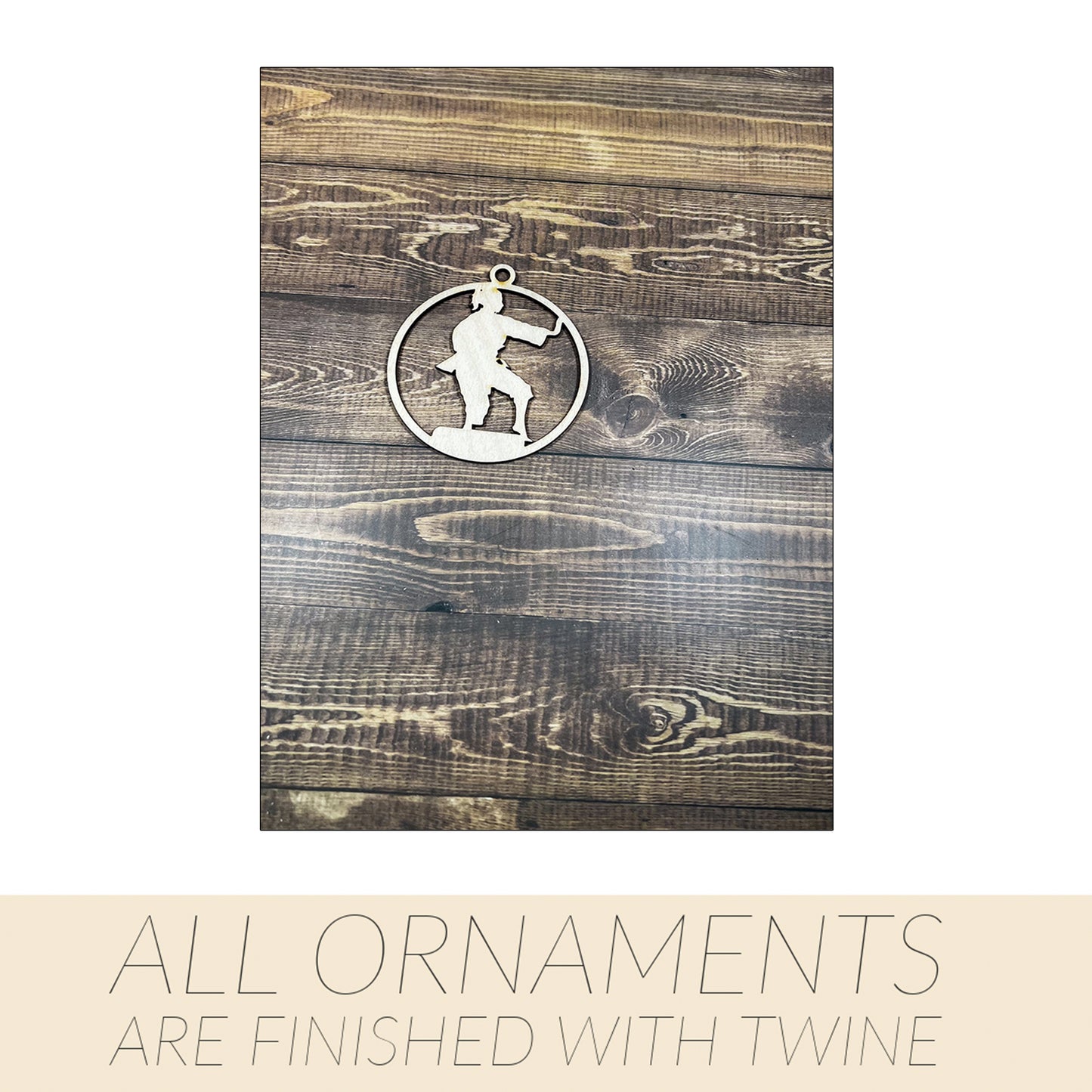 Karate Ornament, Wooden Sports Ornament, Sports Ornament, Engraved Ornament, Laser Engraved Wood Ornament