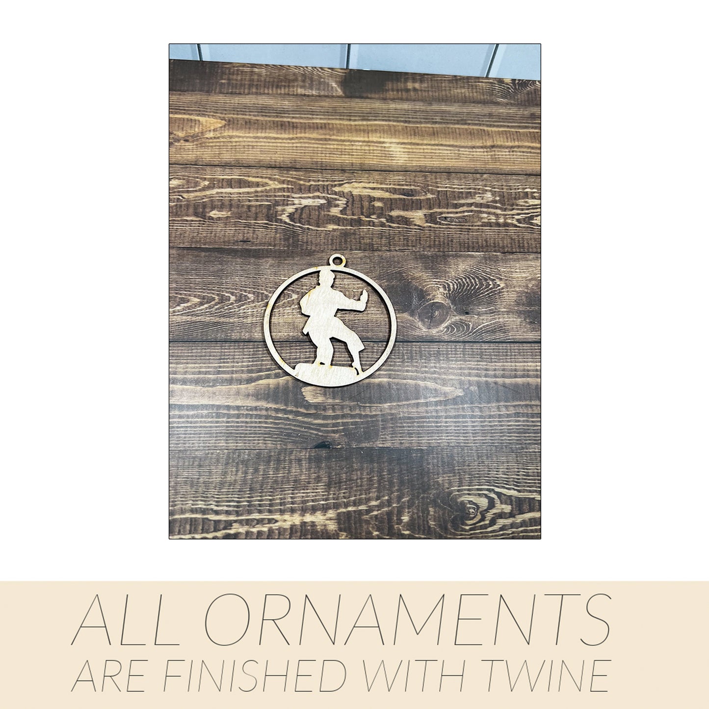 Karate Wooden Sports Ornament, Sports Ornament, Engraved Ornament, Laser Engraved Wood Ornament