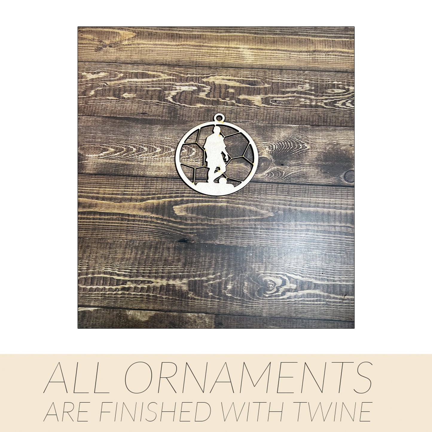 Cheerleading Ornament, Wooden Sports Ornament, Sports Ornament, Engraved Ornament, Laser Engraved Wood Ornament