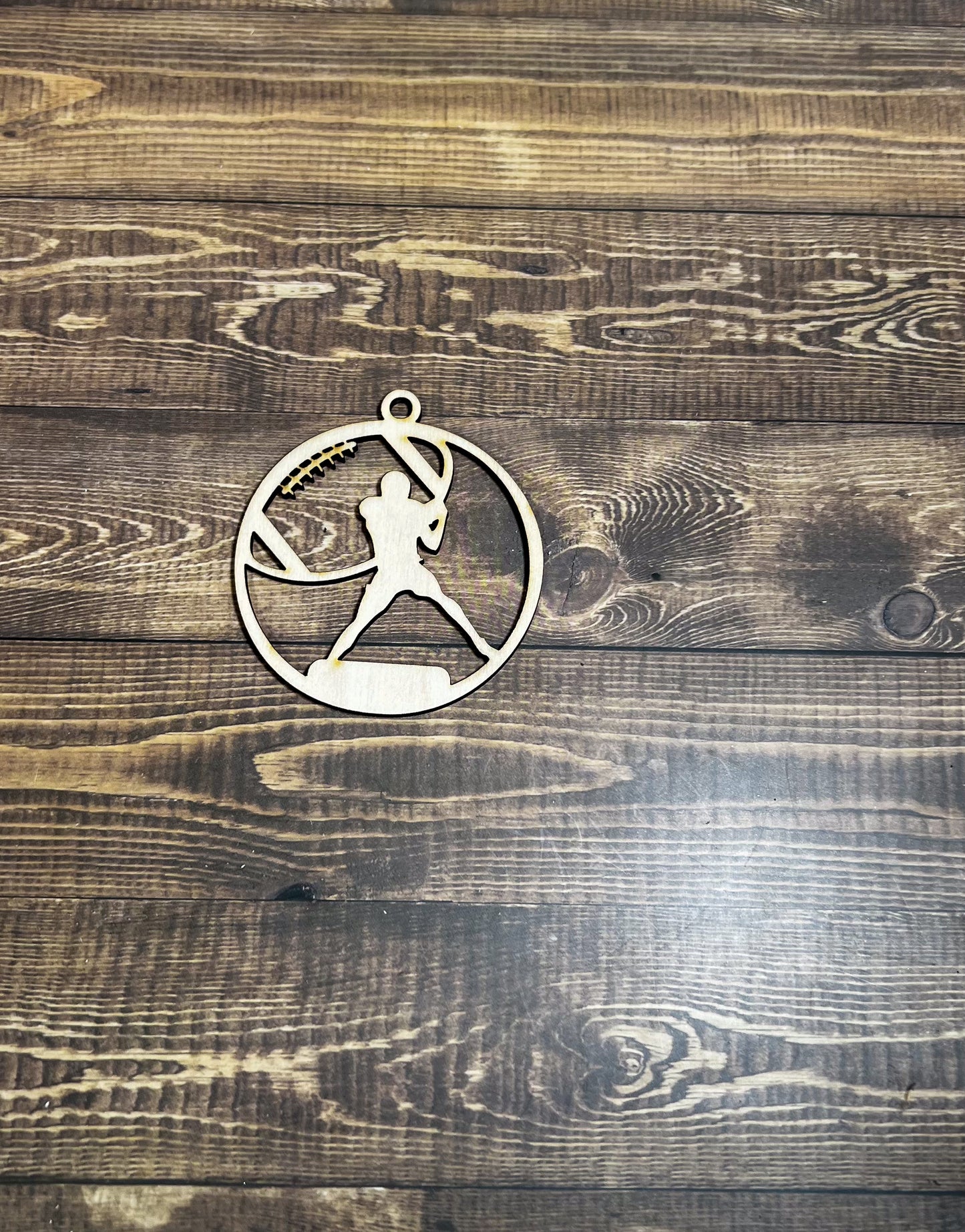 Gymnastic Ornament, Football Ornament, Wooden Sports Ornament, Sports Ornament, Engraved Ornament, Laser Engraved Wood Ornament