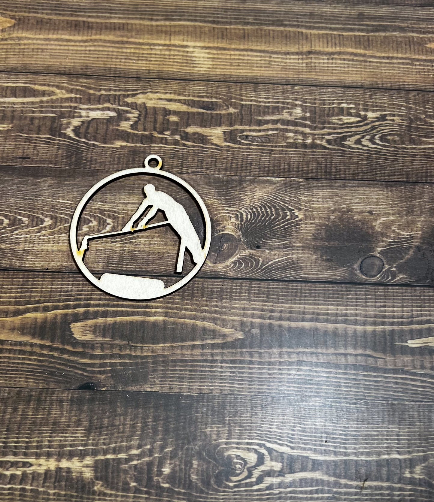 Gymnastic Ornament, Wooden Sports Ornament, Sports Ornament, Engraved Ornament, Laser Engraved Wood Ornament