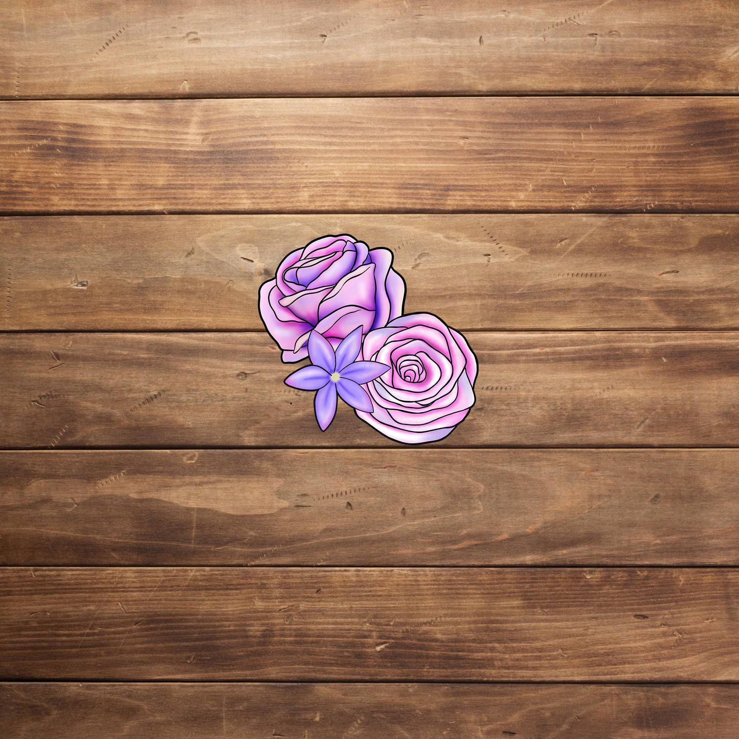Pastal Goth Sticker,  floral arrangement Sticker