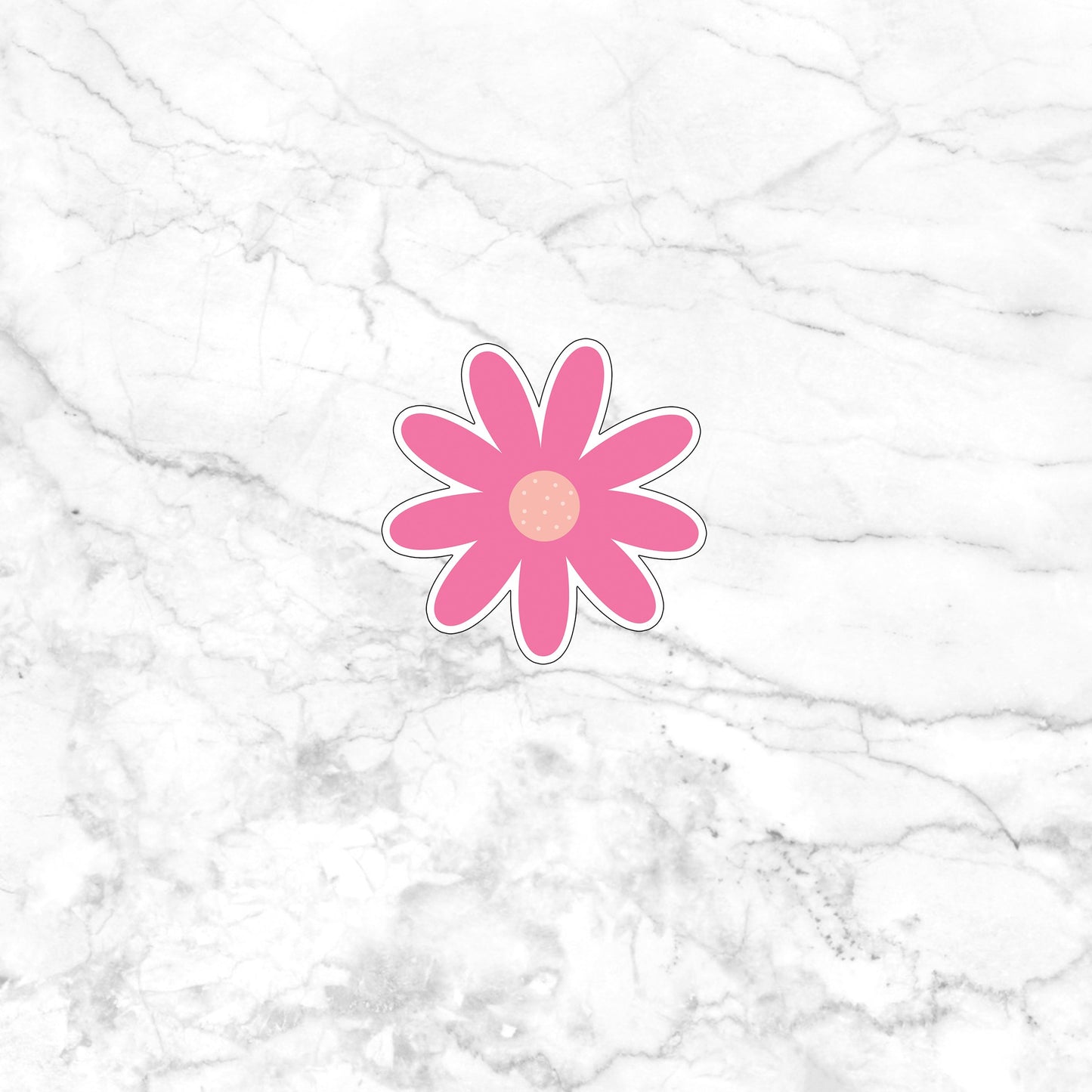 Pink Theme Stickers, flower sticker