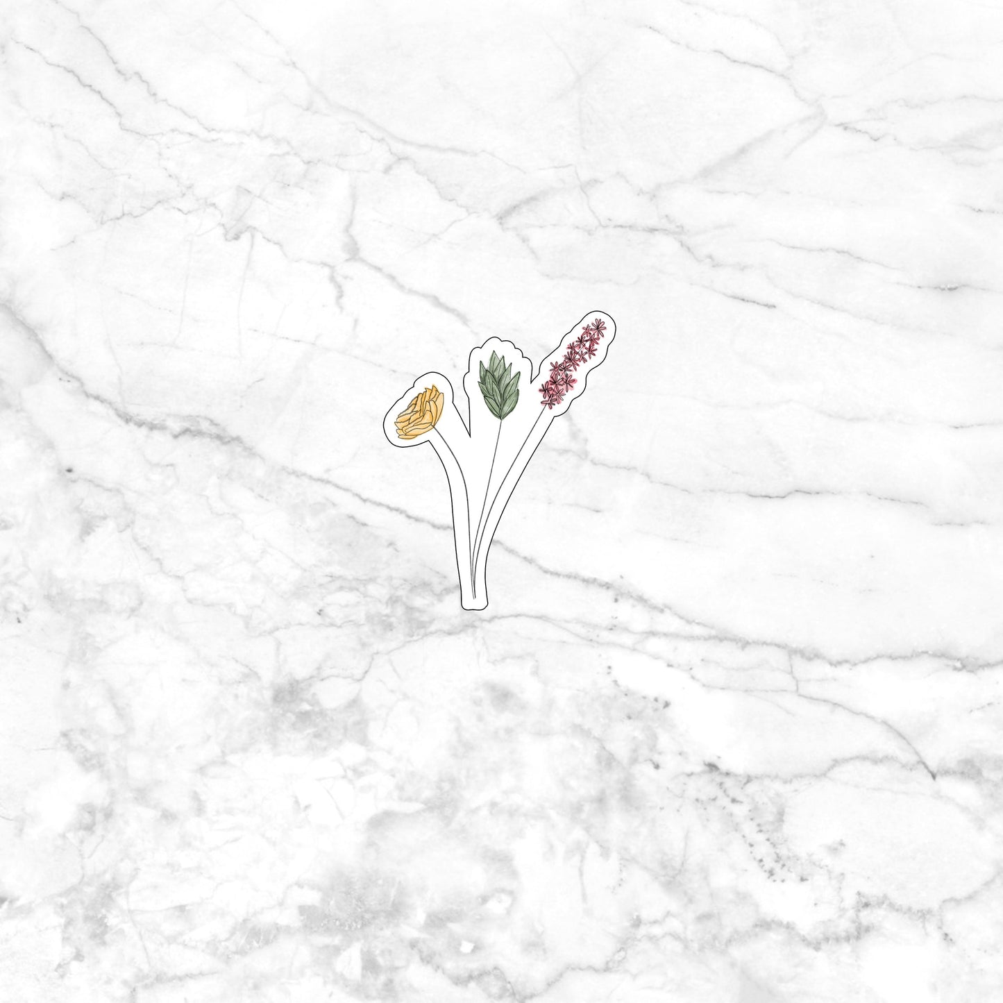 flowers yellow Sticker