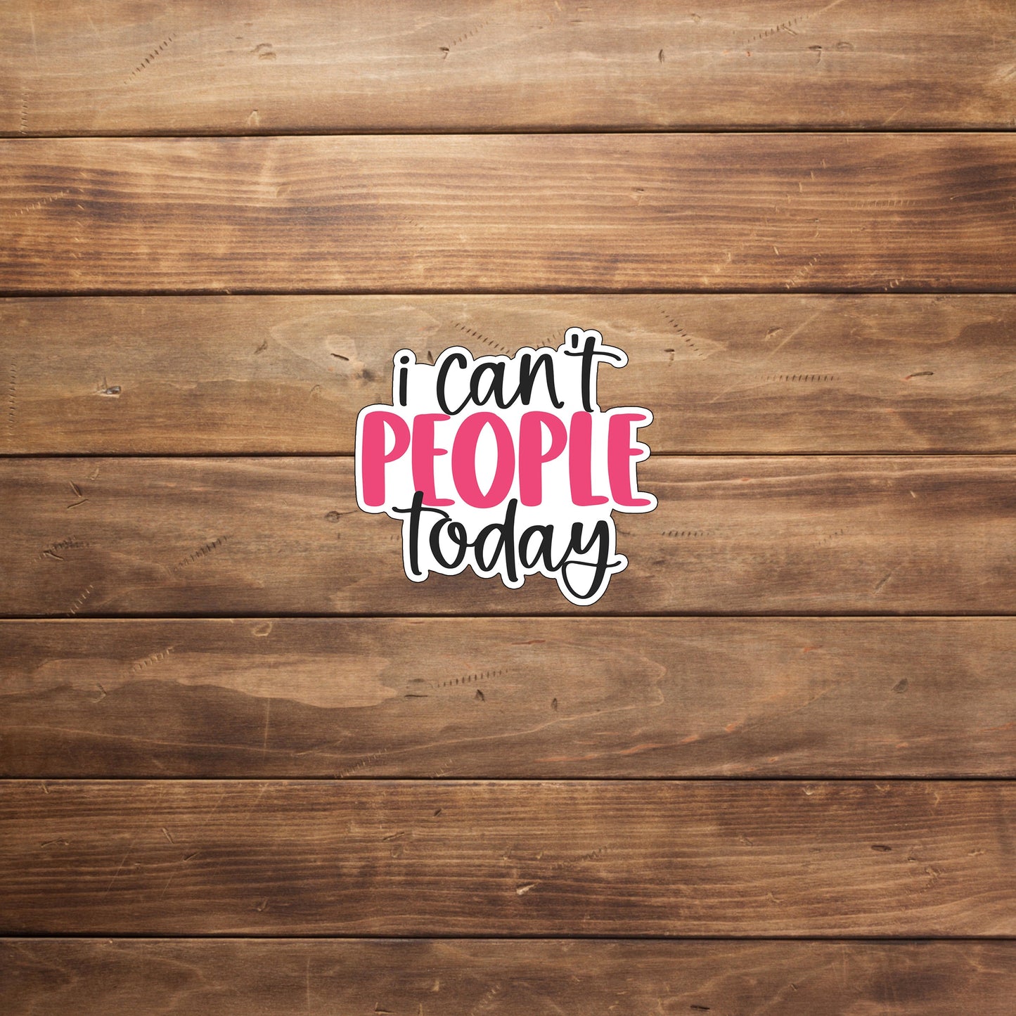 Sarcastic Stickers, i cant people sticker