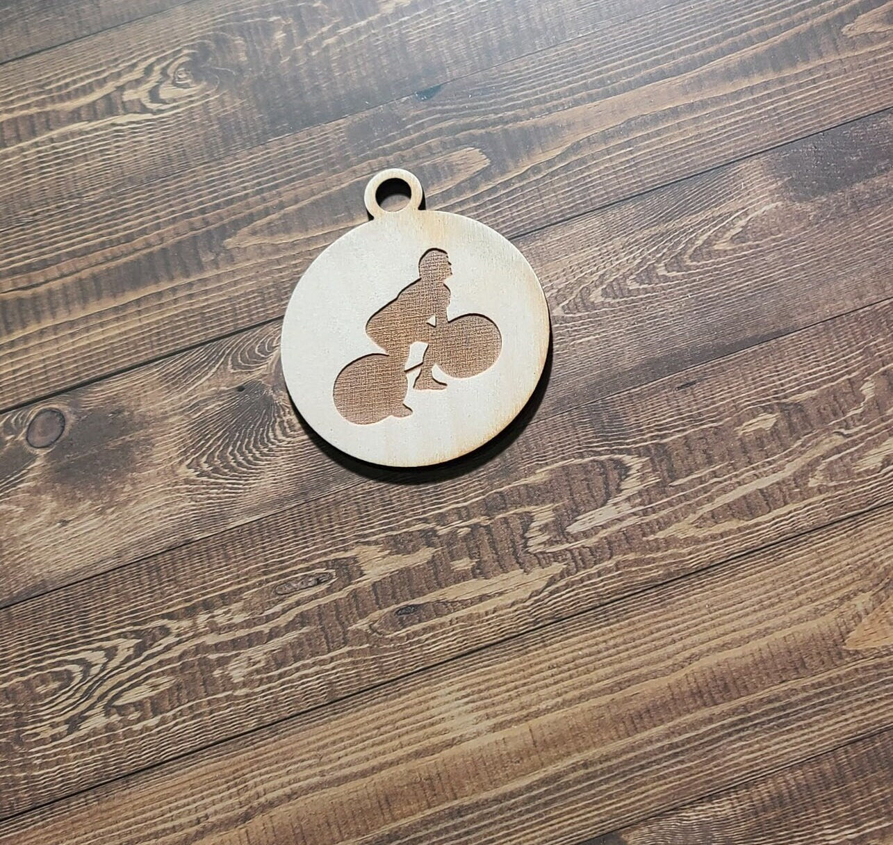 Weight Lifting Ornament, Ornament, Laser Engraved Ornament, Weight Lifting Ornament