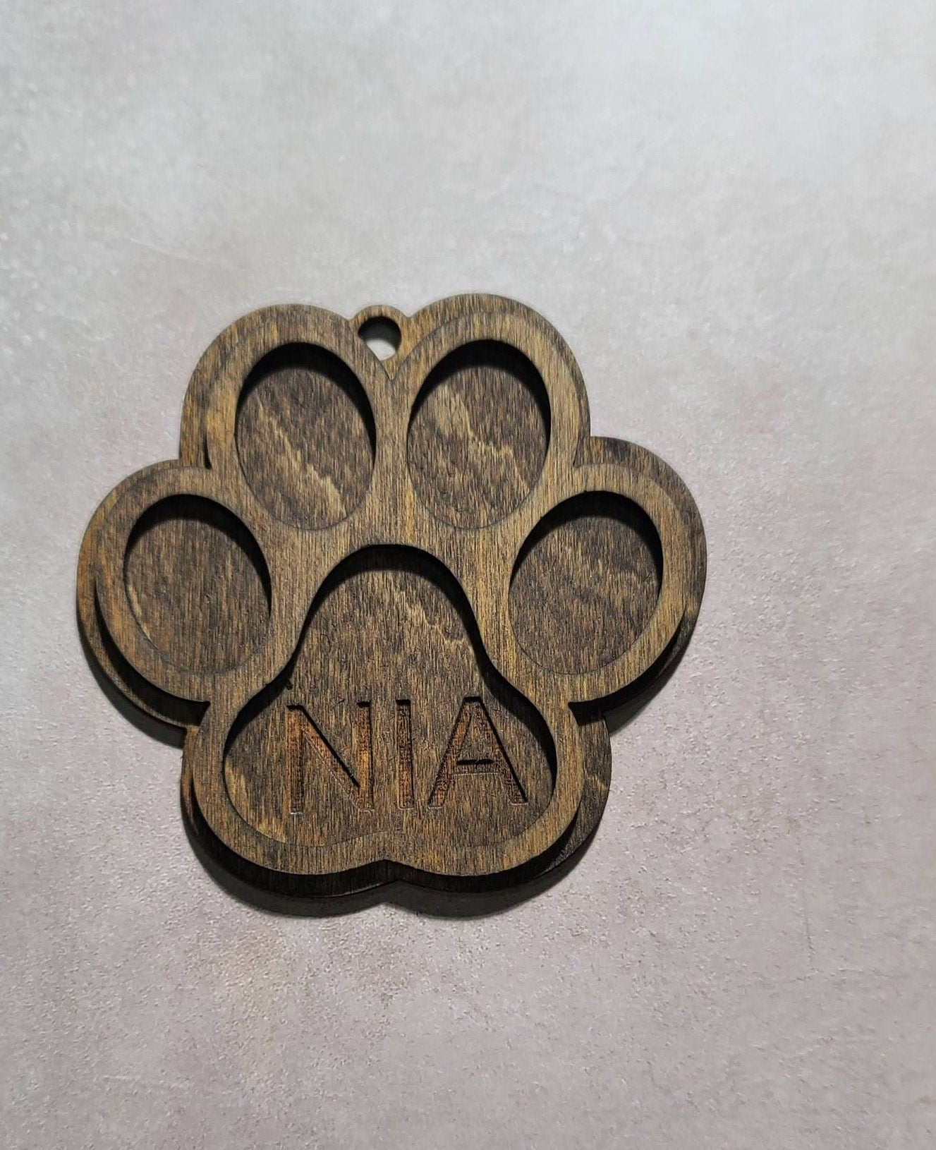 Personalized Dog Paw Ornament - Custom Pet Ornament for Furry Friends