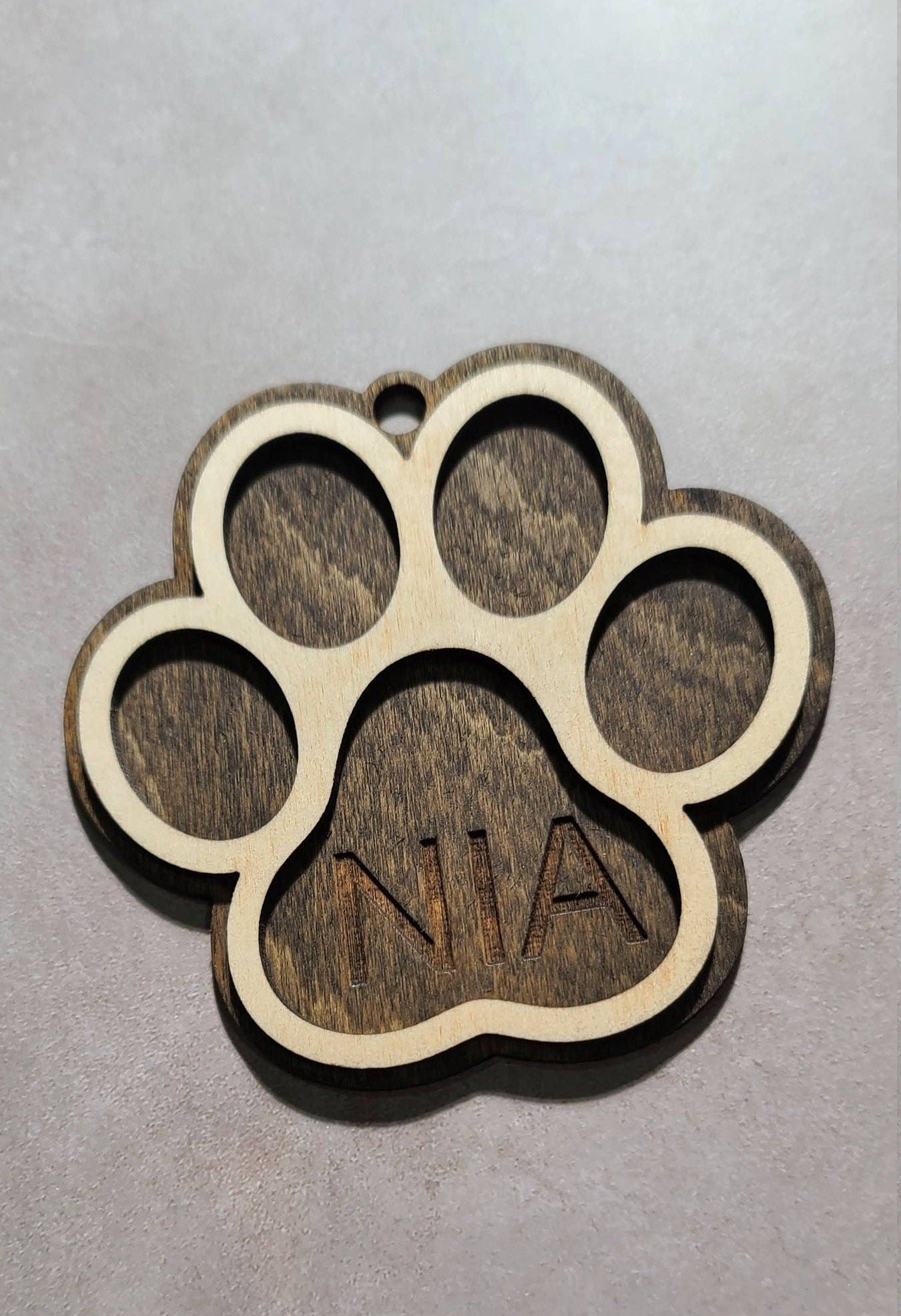 Personalized Dog Paw Ornament - Custom Pet Ornament for Furry Friends
