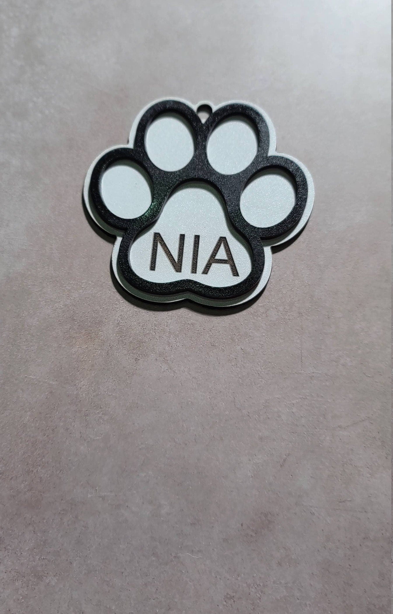 Personalized Dog Paw Ornament - Custom Pet Ornament for Furry Friends