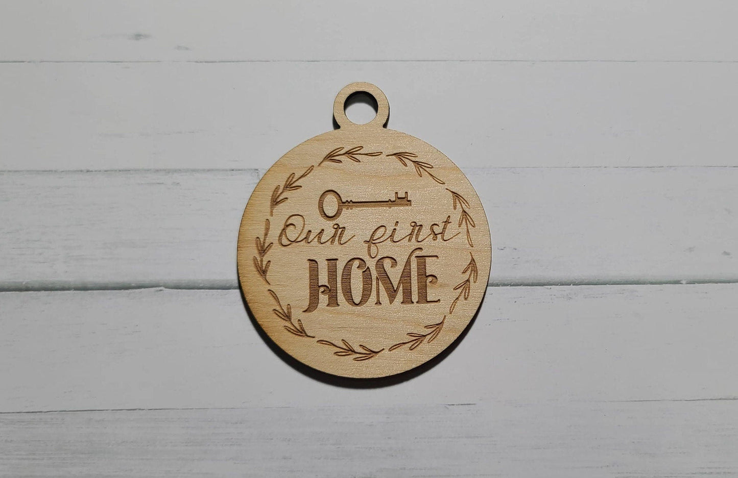 Our First Home Christmas Ornament, Celebration Ornament, Wooden Ornament