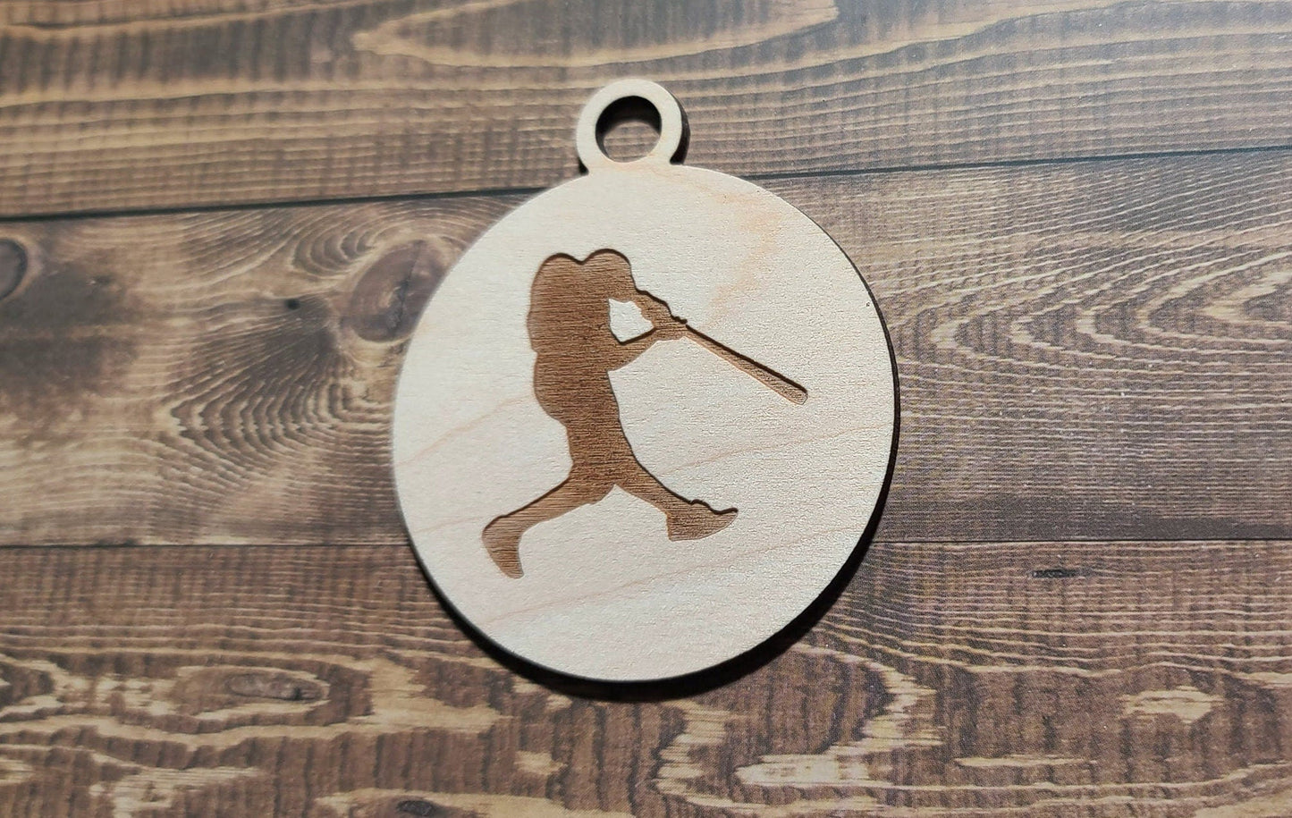Baseball Ornament, Laser Engraved Ornament, Baseball Lover