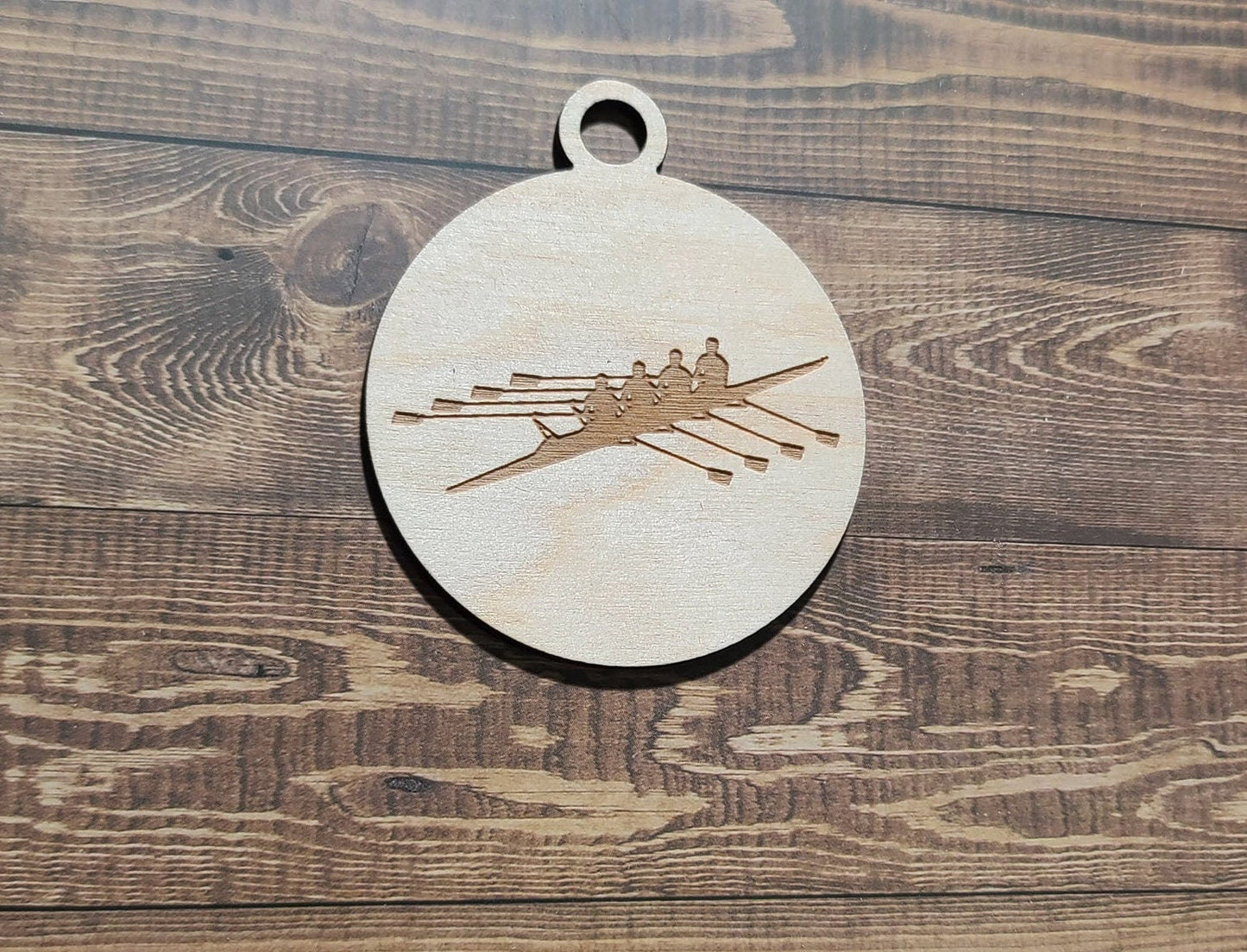 Custom Rowing Ornament, Laser Engraved Ornament, Rowing Lover Custom