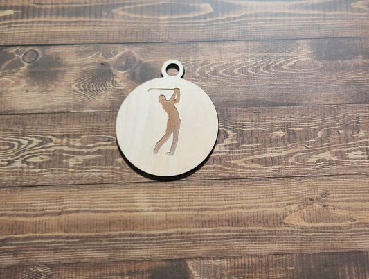 Golf Ornament , Laser Engraved Ornament, Golf Lover