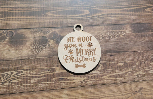 We Roof you a Merry Christmas Ornament , Funny Ornament , Pet Owner Ornament