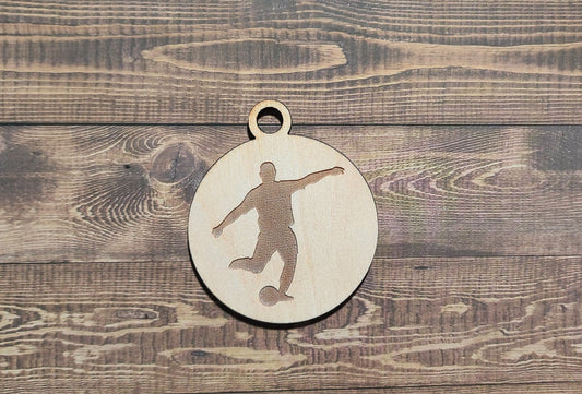 Soccer Ornament, Laser Engraved Ornament, Soccer Lover