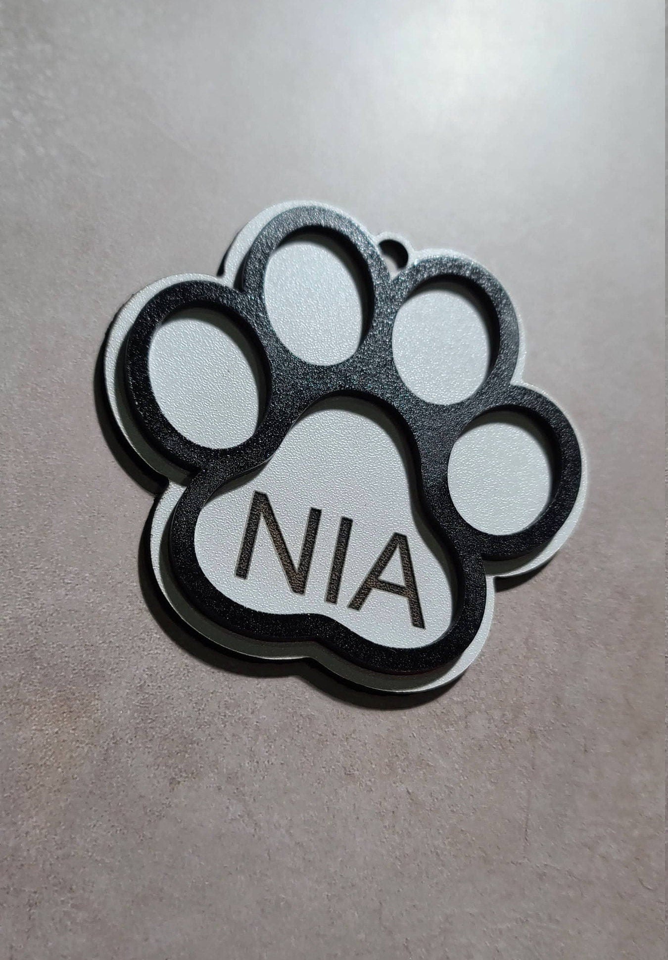 Personalized Dog Paw Ornament - Custom Pet Ornament for Furry Friends