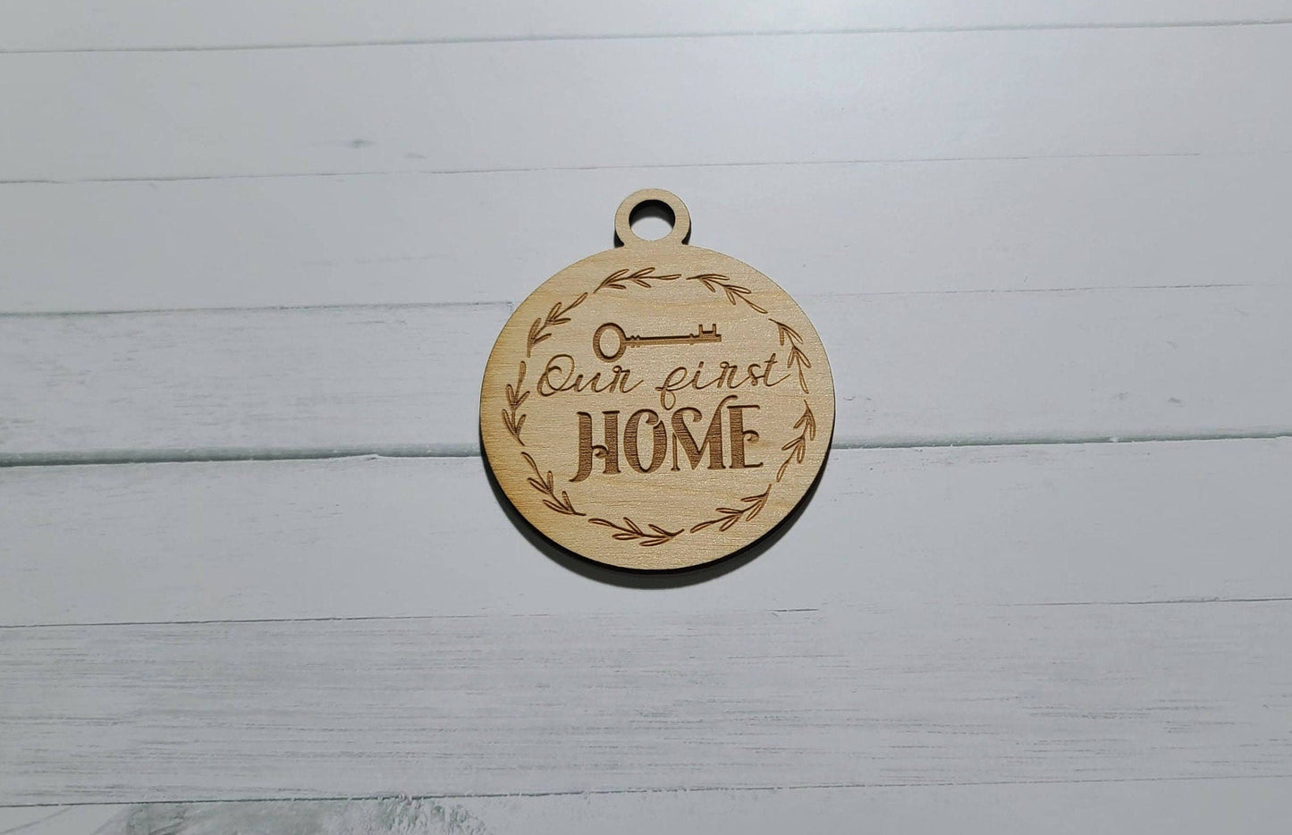 Our First Home Christmas Ornament, Celebration Ornament, Wooden Ornament