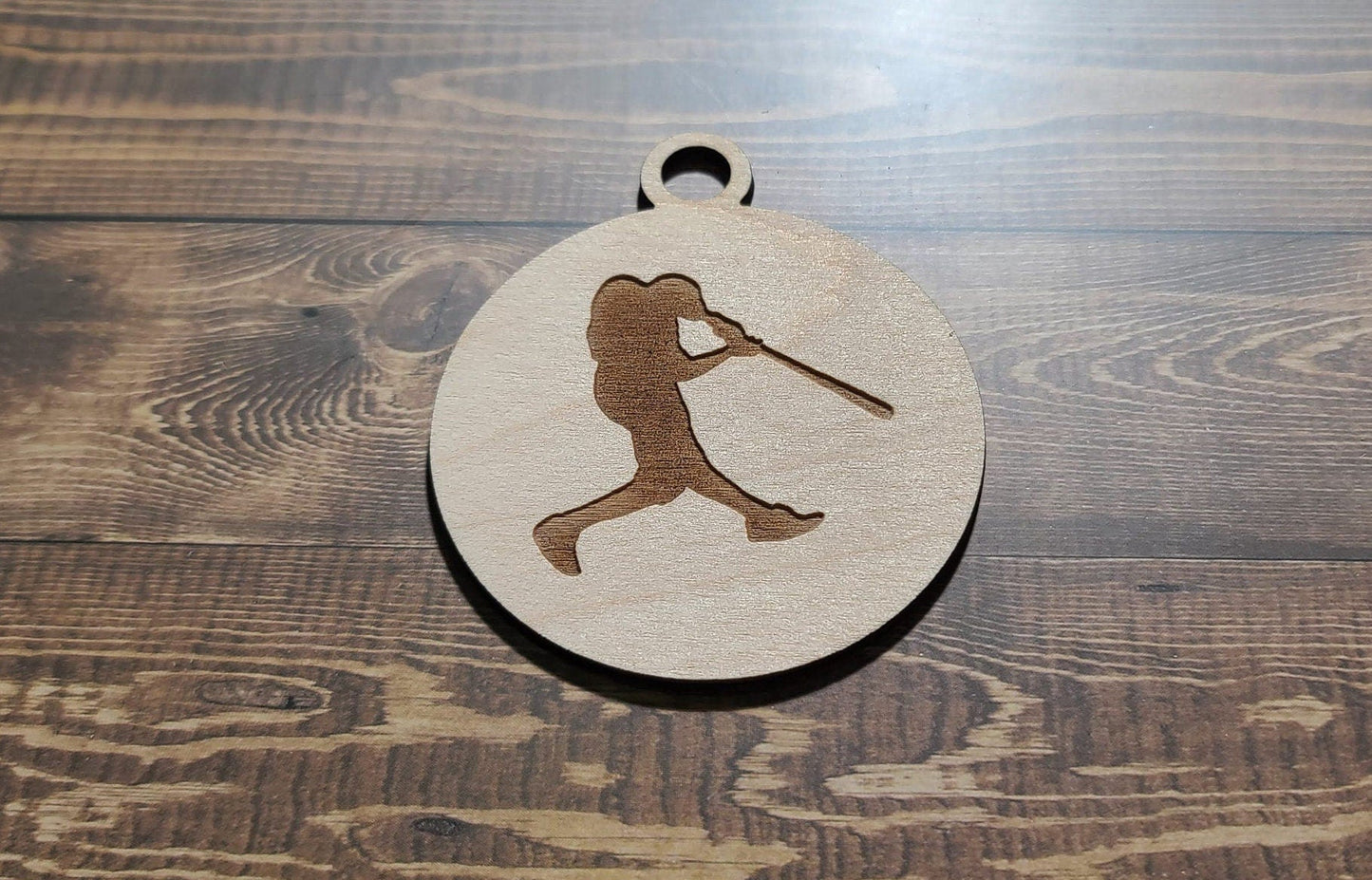 Baseball Ornament, Laser Engraved Ornament, Baseball Lover