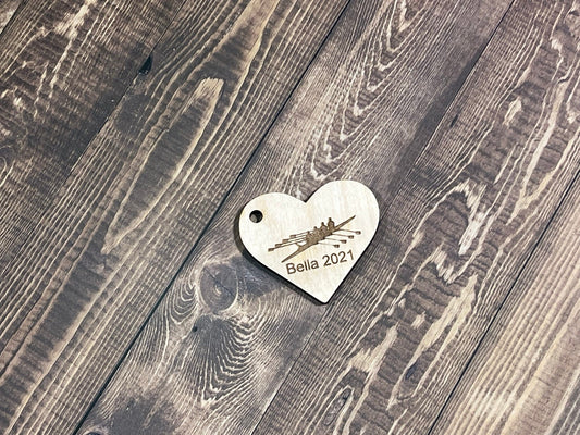 Rowing keychain , Laser Engraved Keychain , bag tag , gift for her , gift for him , team gift ,
