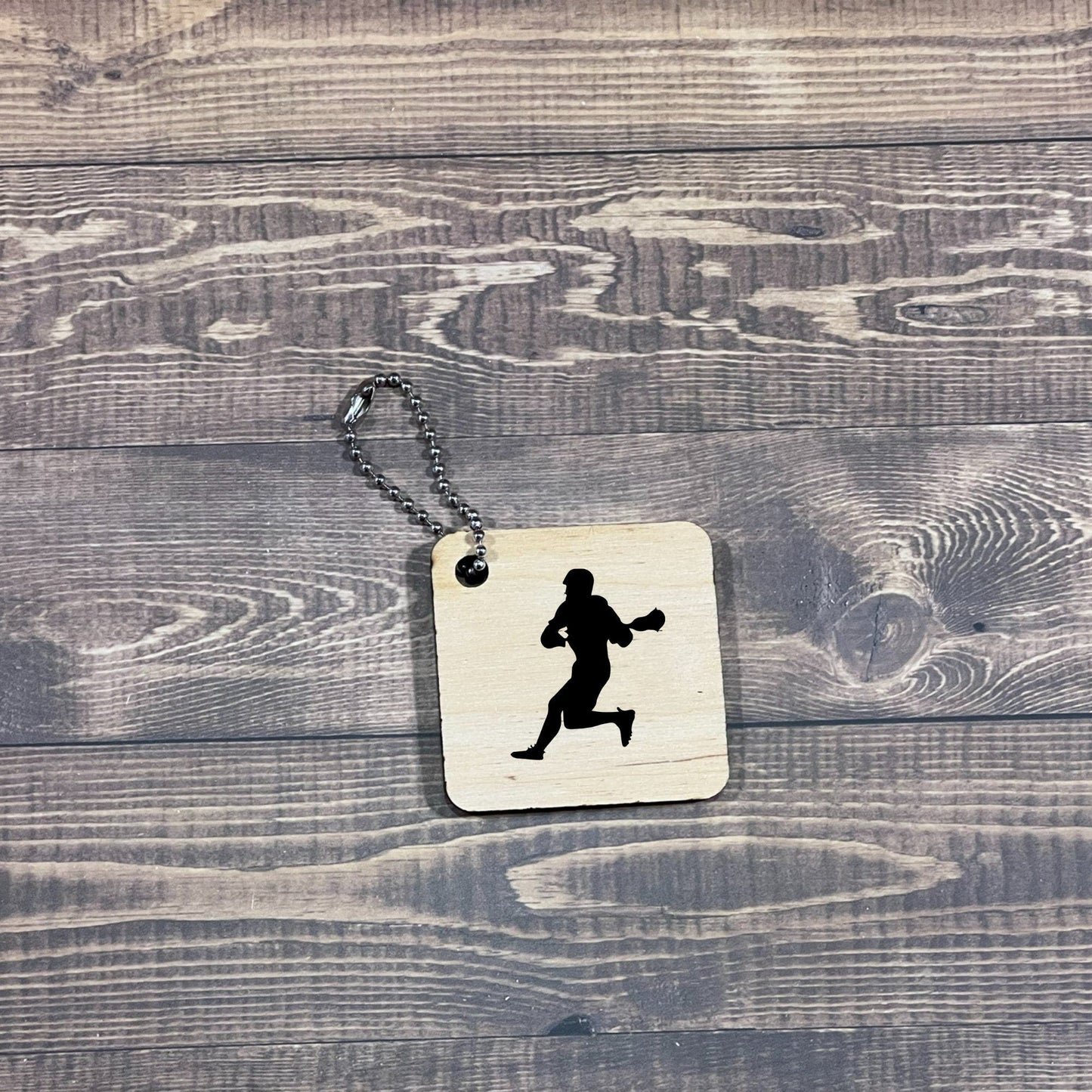 Lacrosse Keychain ,  Laser Engraved Keychain , bag tag , gift for her , gift for him , team gift