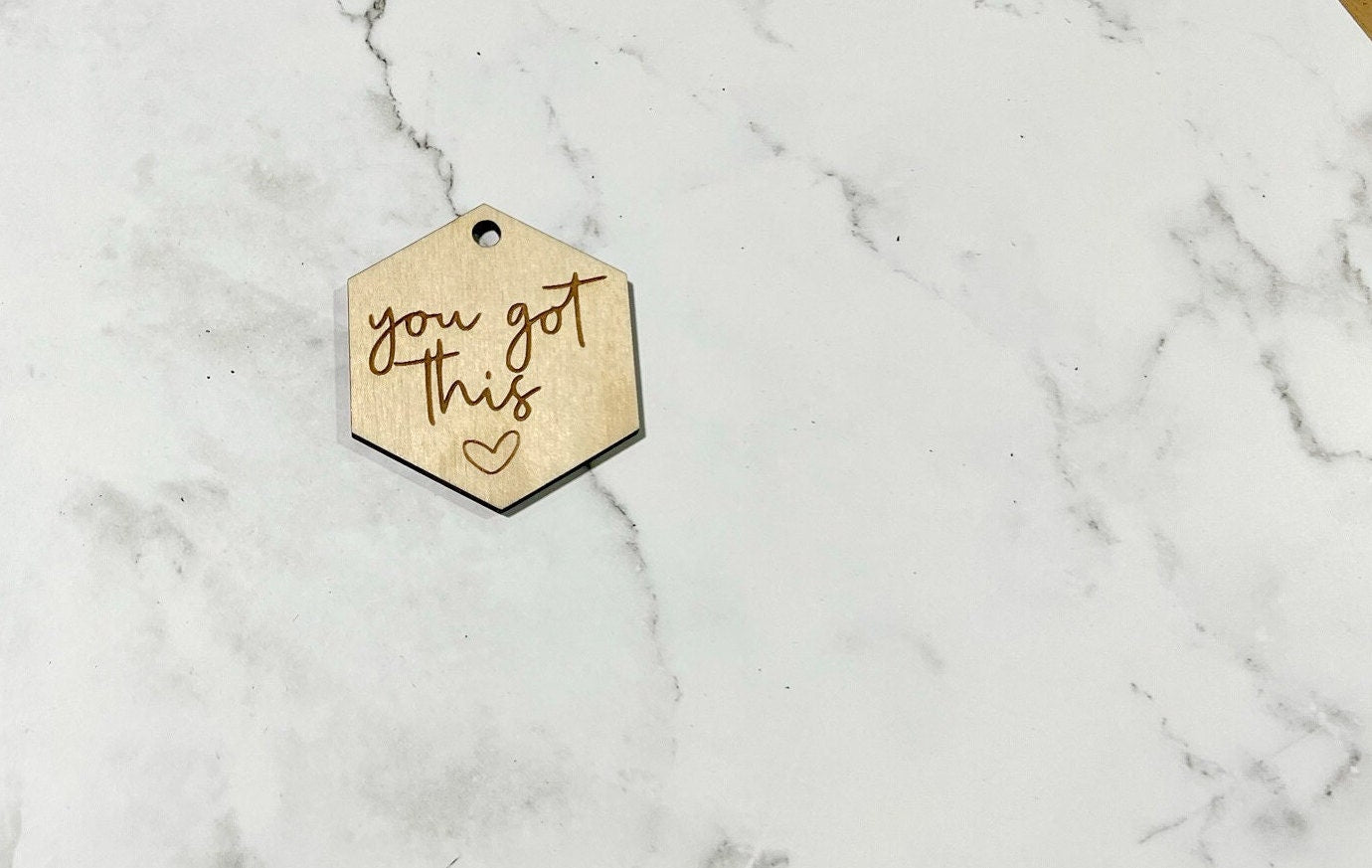 You got This Keychain , Inspirational Keychain ,, Custom Bag Tag , Laser Engraved Keychain