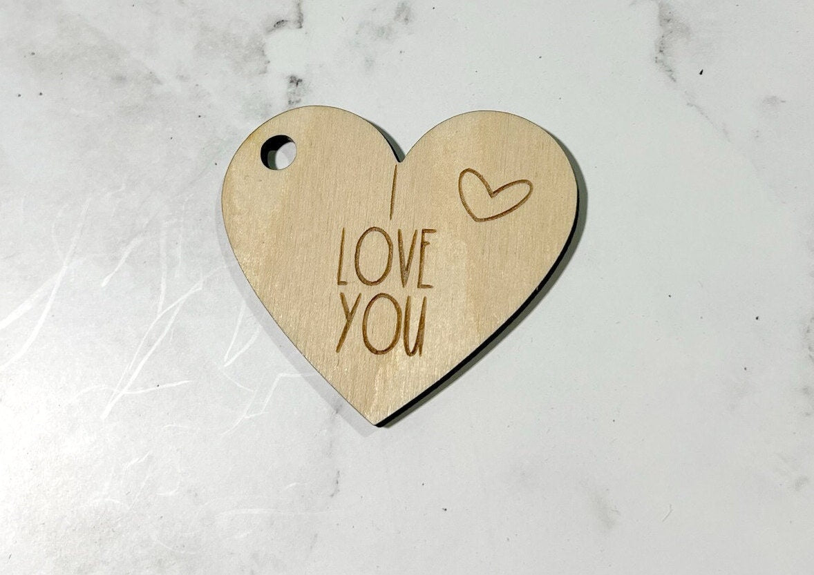 I love you Keychain , Inspirational Keychain ,, Custom Bag Tag , Laser Engraved Keychain
