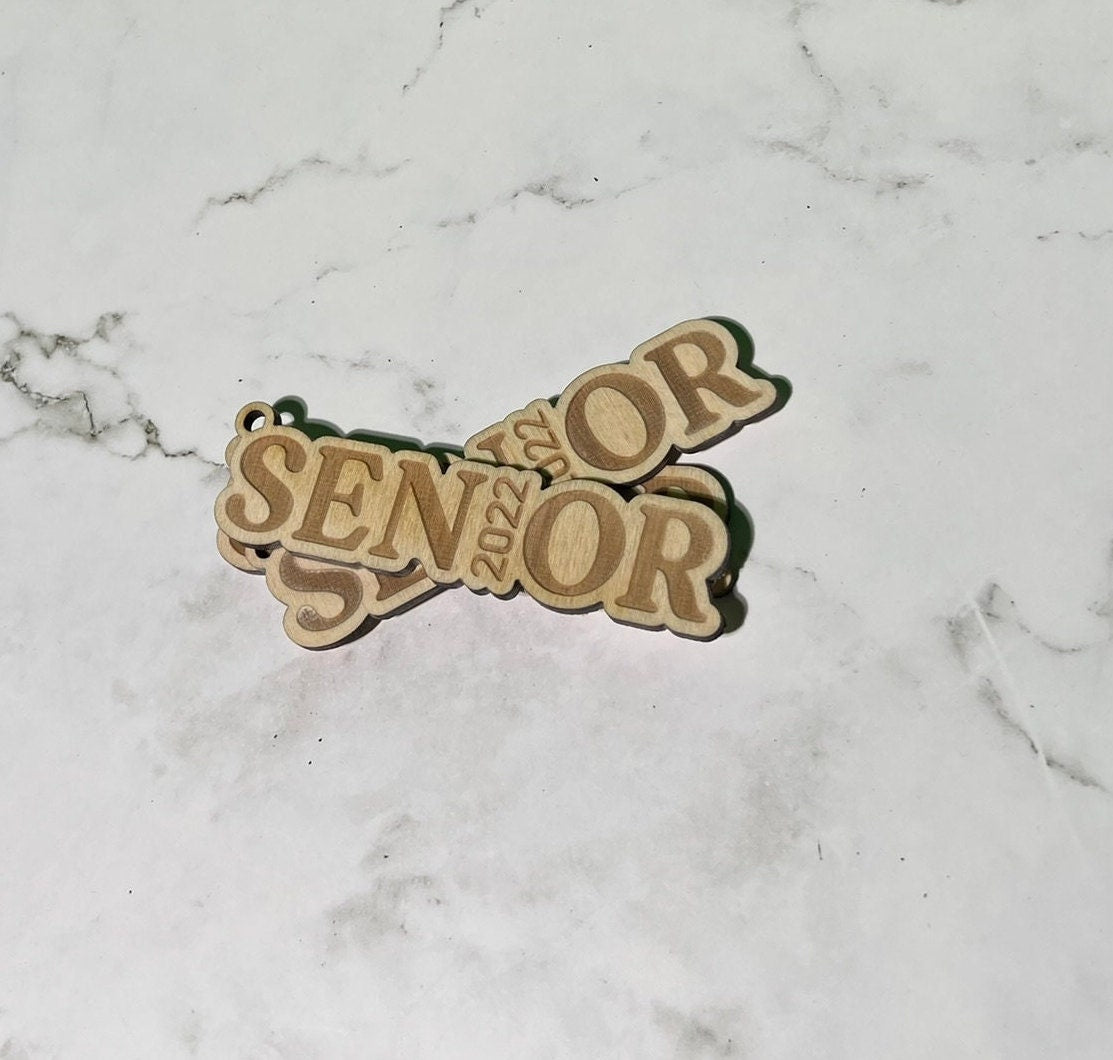 Senior 0 Keychain ,  Graduation Keychain , Laser Engraved Keychain , bag tag