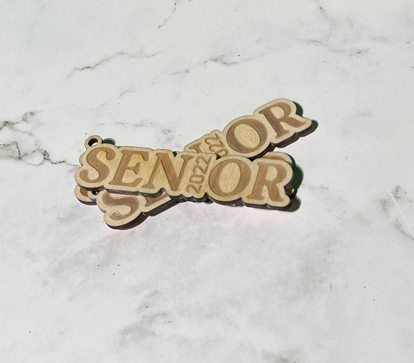 Senior 0 Keychain ,  Graduation Keychain , Laser Engraved Keychain , bag tag