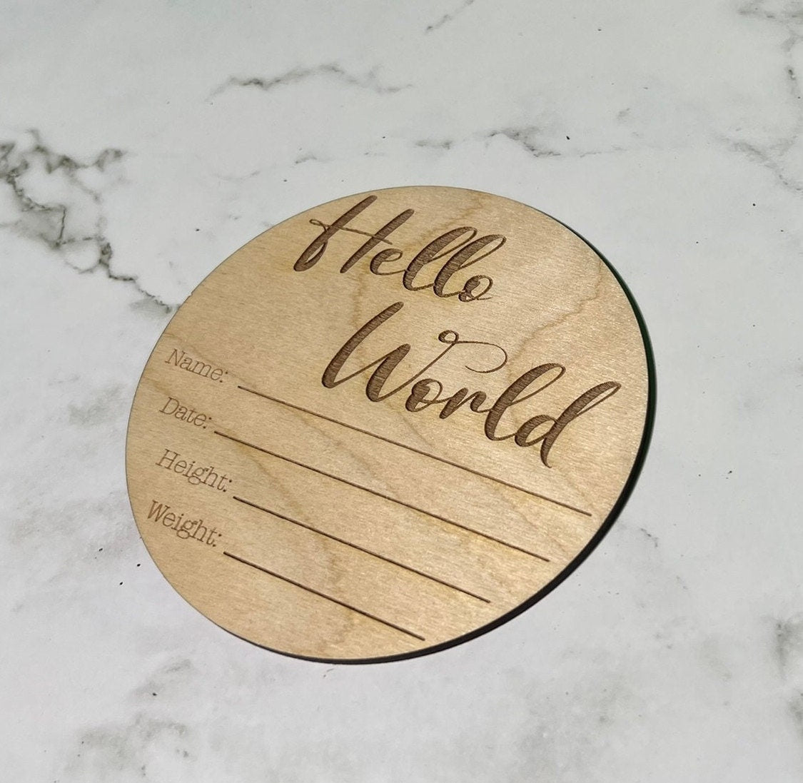 Birth Announcement Sign , Hello World Sign