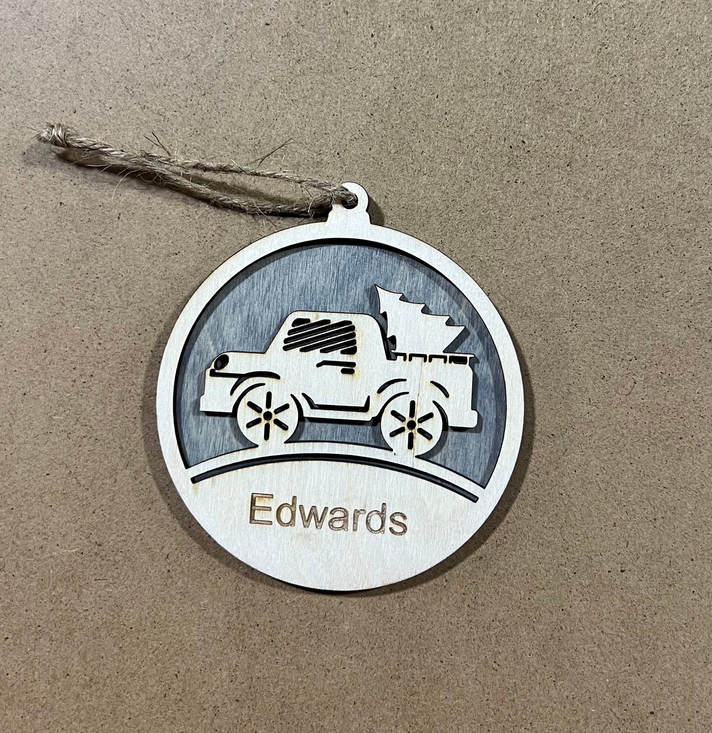 Personalized Christmas Family Ornament , Custom Ornament , Personalized Christmas Ornament with family names,Wooden Ornament