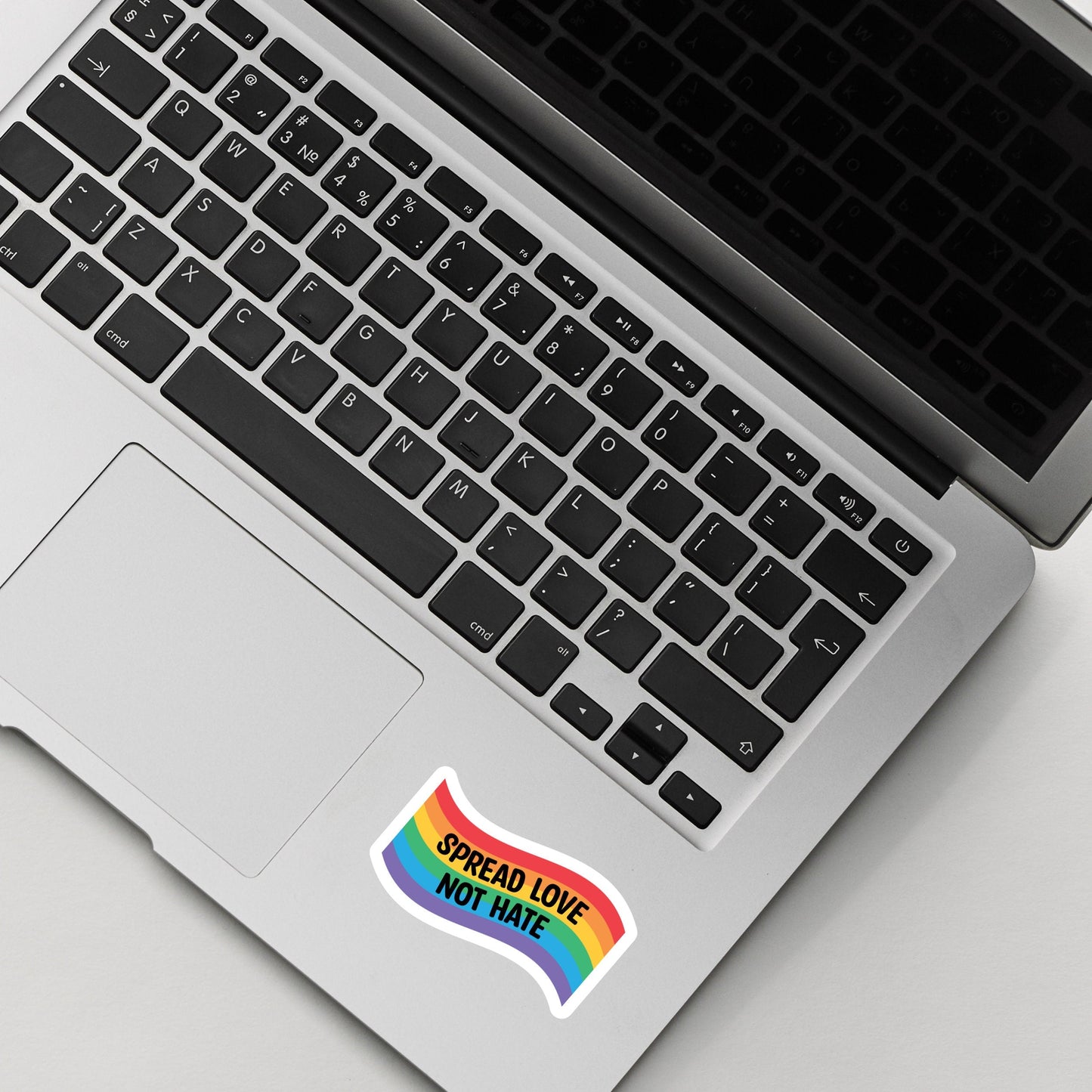Spread Love Not hate Sticker , Vinyl sticker , laptop sticker , Pride Sticker