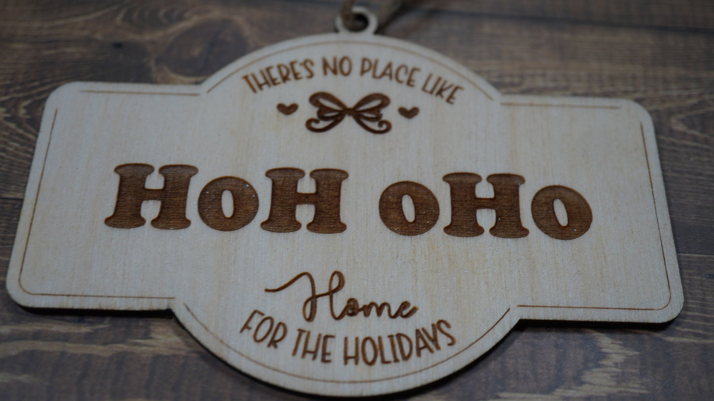 There's no Place Like Home Ornament , Postal Code Ornament , Zip Code Ornament , , Custom Family Ornament ,Wooden Ornament