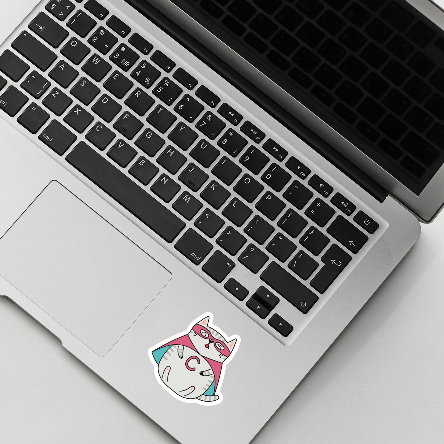 Super Cat Sticker , Cat Sticker , Vinyl sticker, laptop sticker