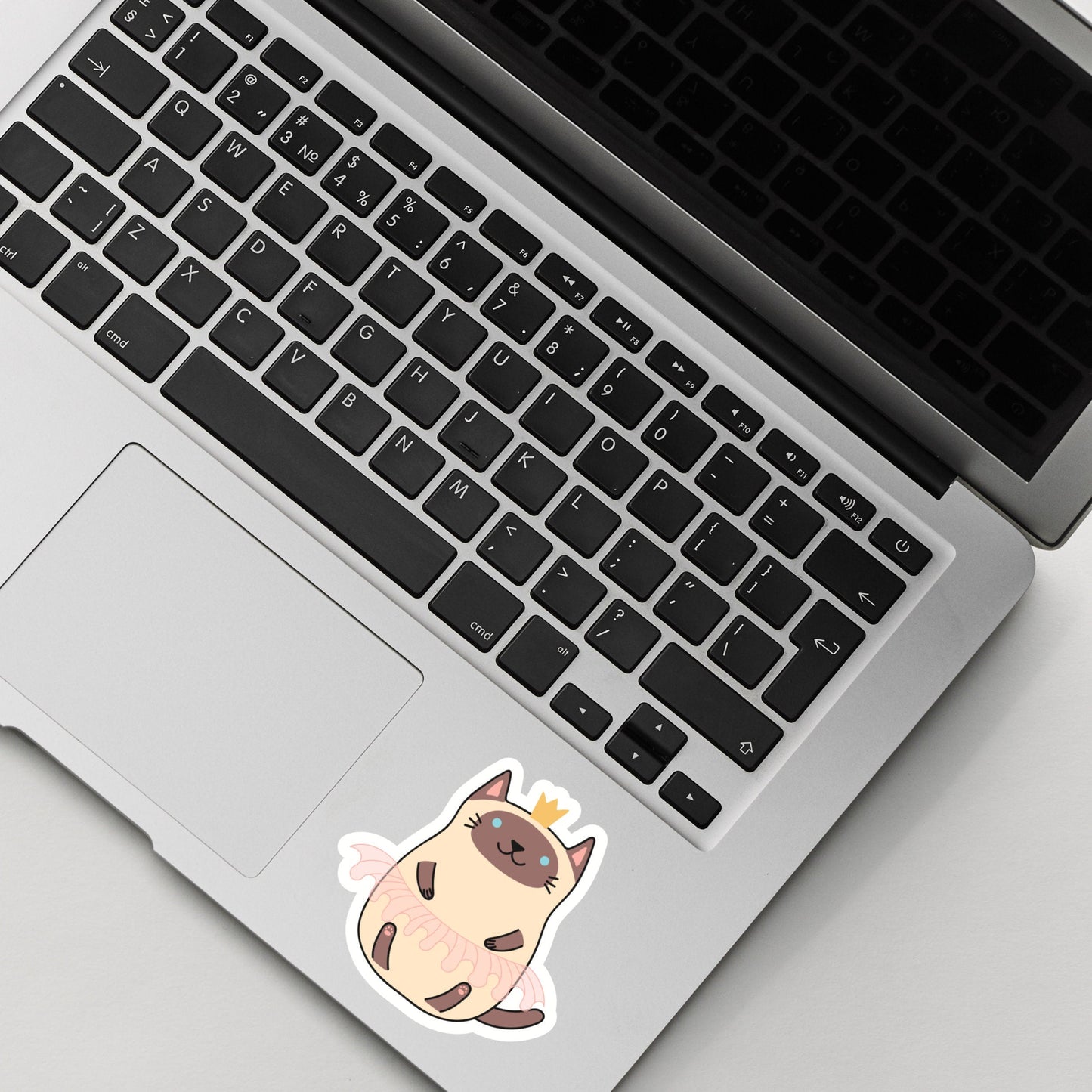 Princess Cat Sticker , Cat Sticker , Vinyl sticker, laptop sticker
