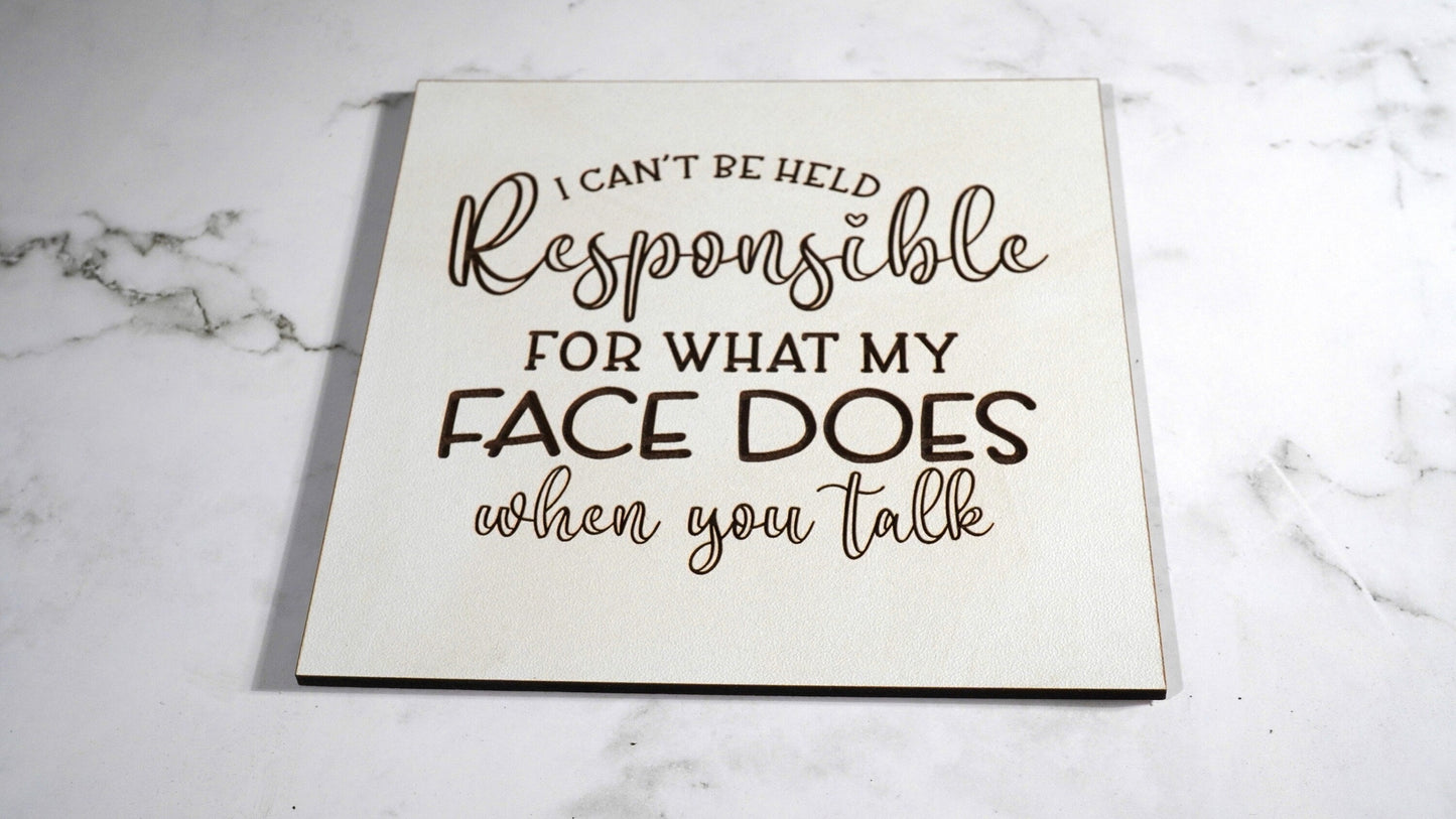 Sarcastic  "5x5 " sign, Scrabble Tile, Wall Art