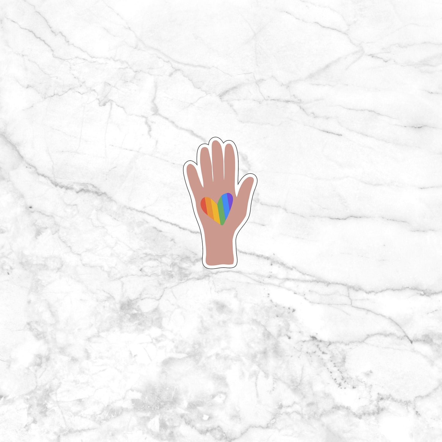 Rainbow Sticker Pride Rainbow Sticker , Rainbow Heart Sticker, Sticker,Vinyl sticker, laptop sticker