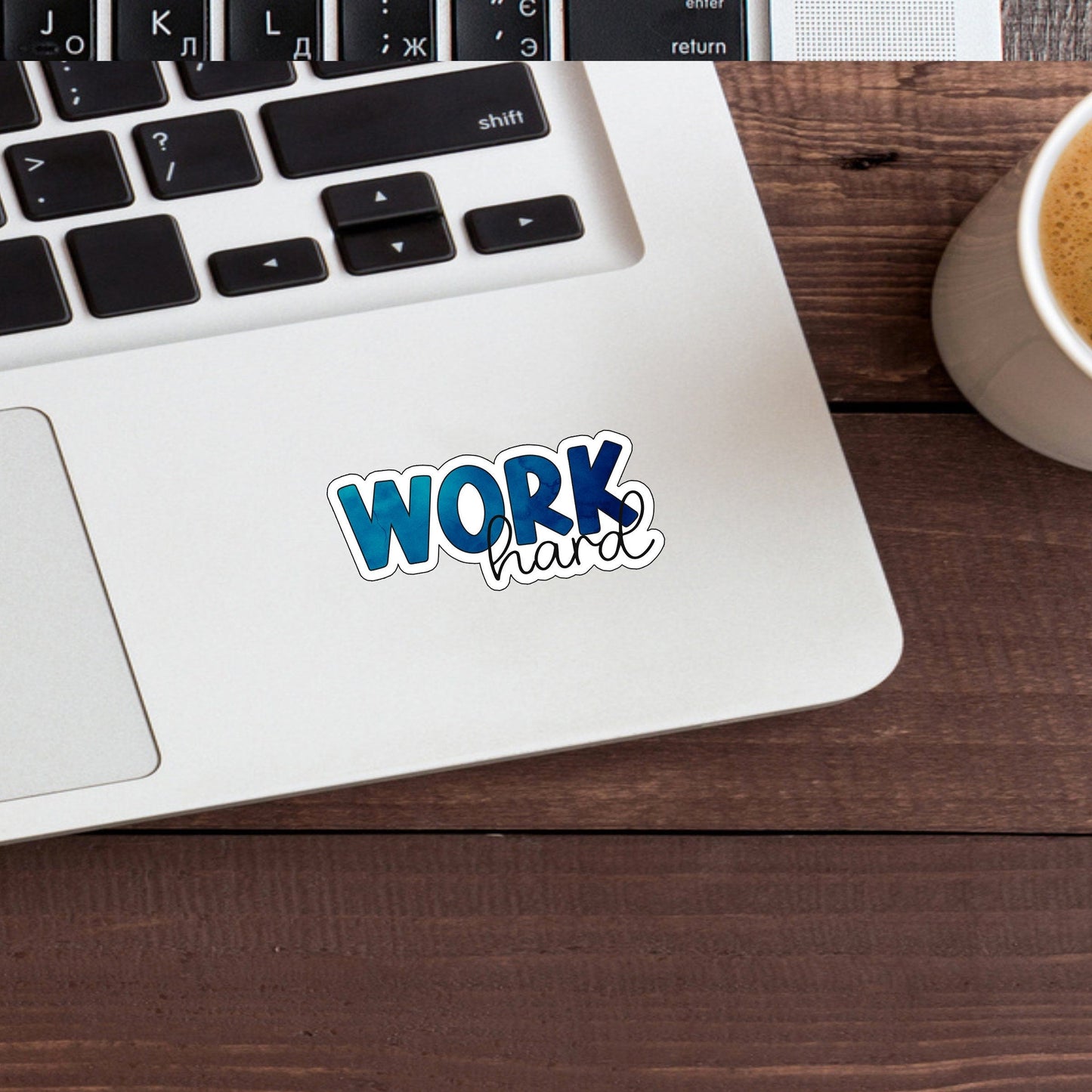 Work Hard sticker, Optimistic Sticker , Vinyl sticker , laptop sticker , Sarcastic Sticker