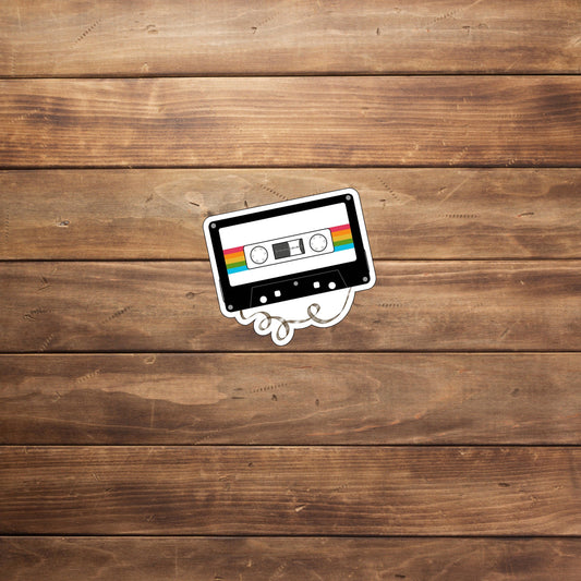80s Tape Sticker , Vinyl sticker , laptop sticker , Nostalgic Sticker
