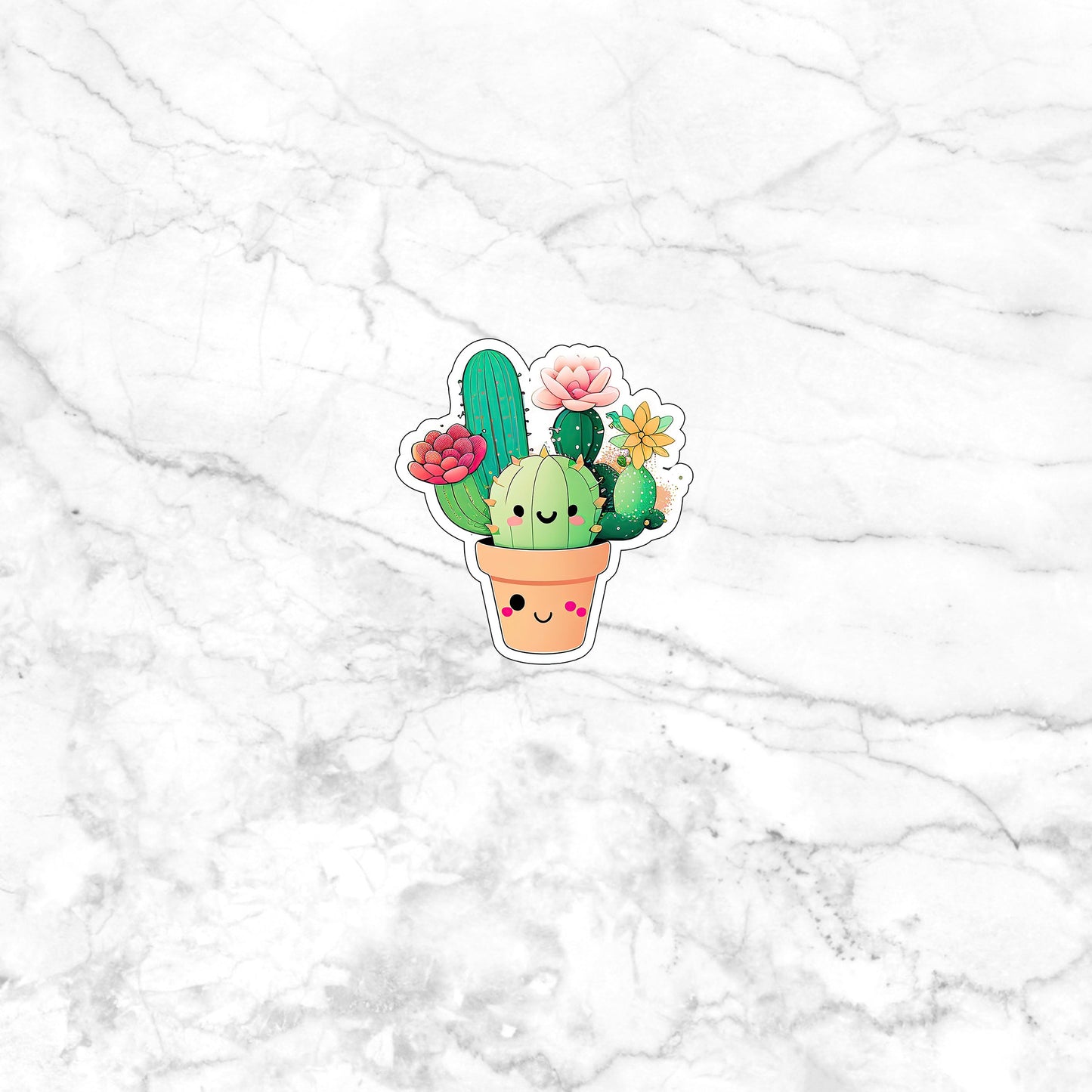 kawaii_cactus_sticker 0 Sticker
