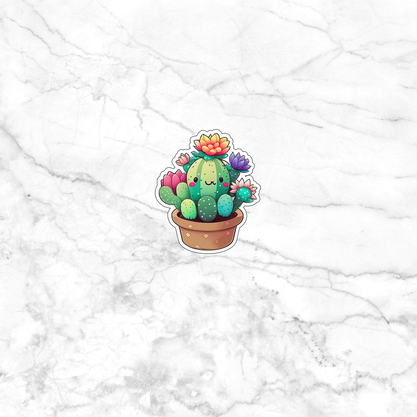 kawaii_cactus_sticker 0 Sticker
