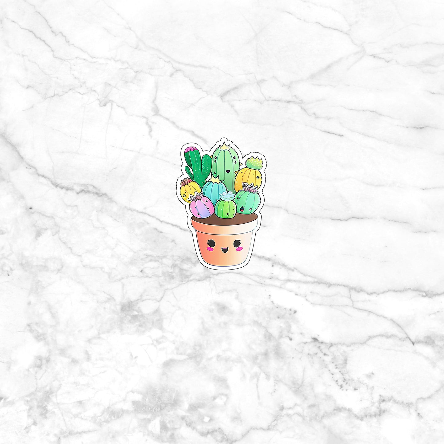 kawaii_cactus_sticker 0 Sticker