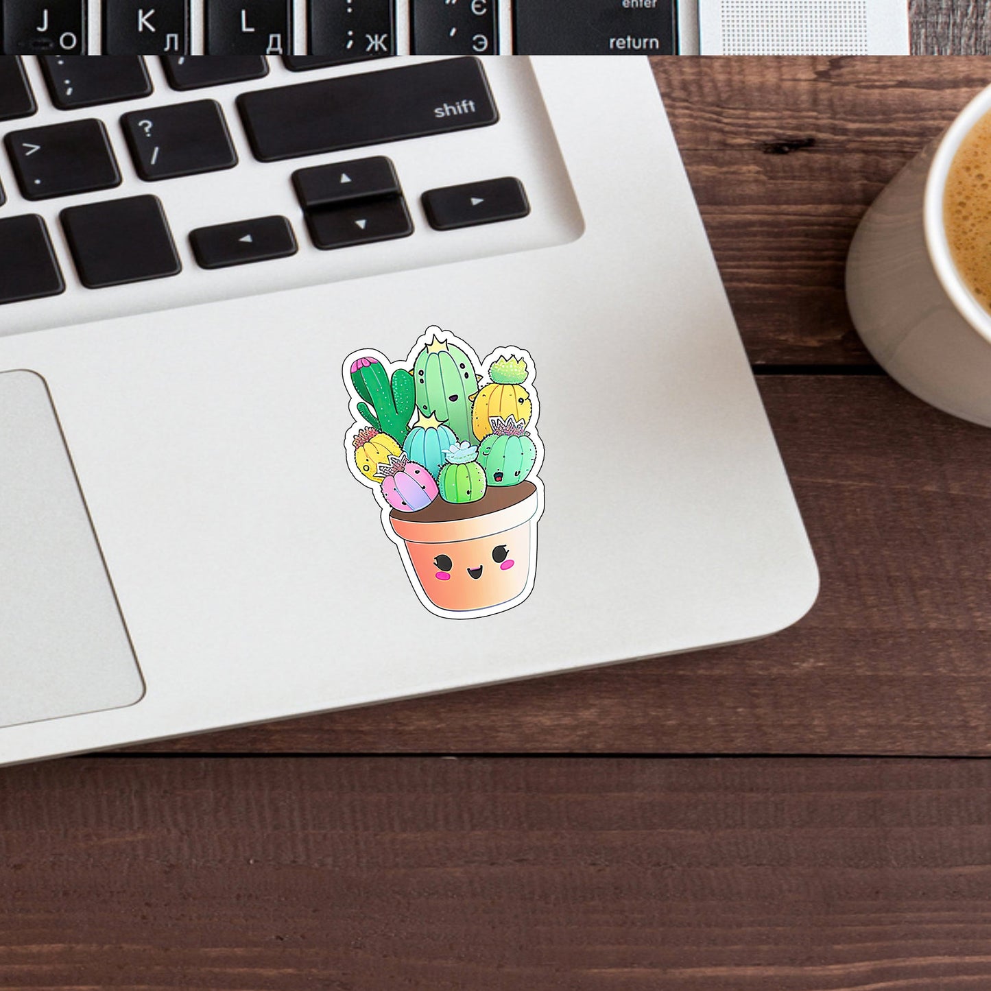 kawaii_cactus_sticker 0 Sticker