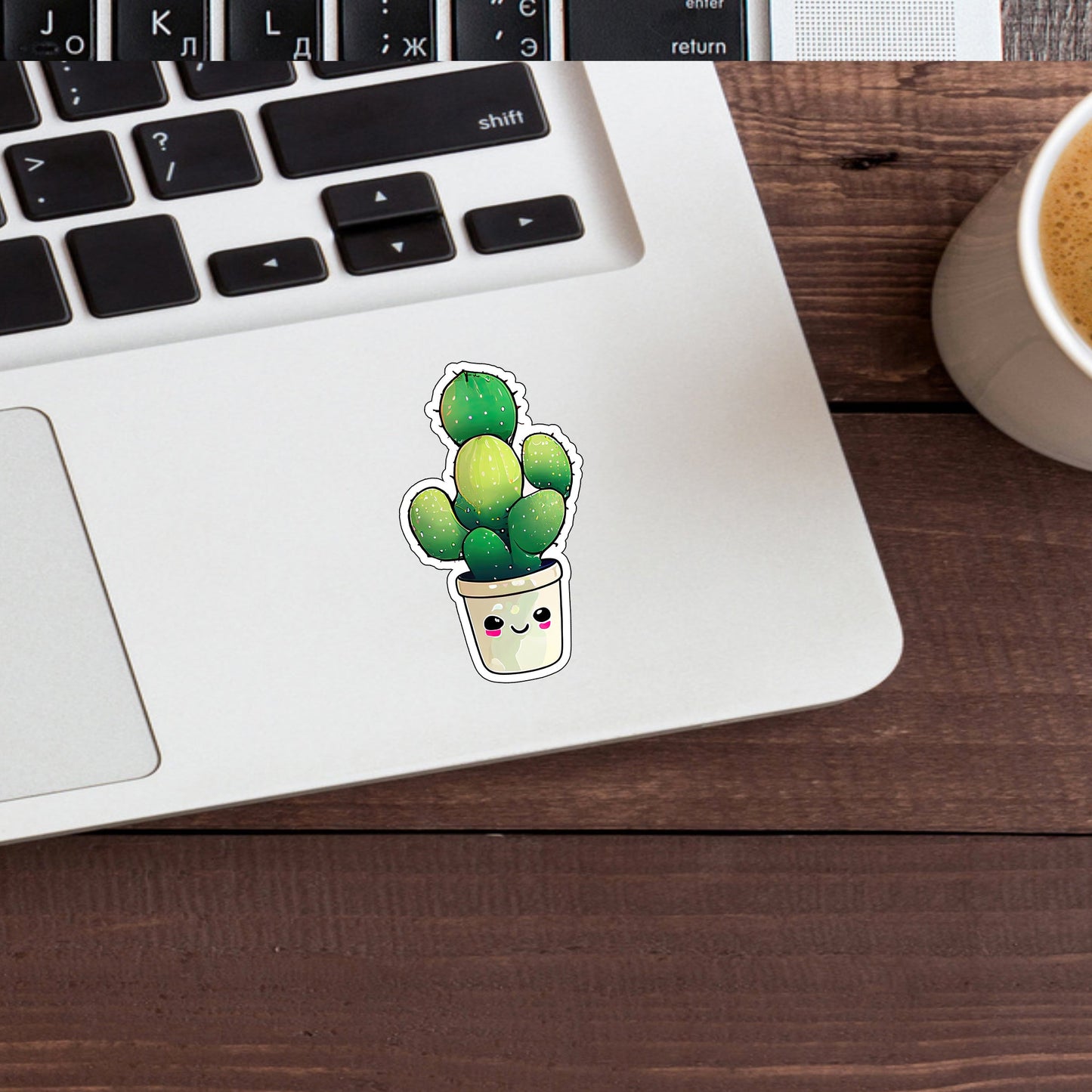 kawaii_cactus_sticker  Sticker