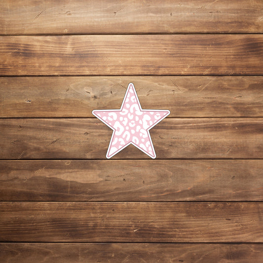 leopardstarlightpink Sticker, Vinyl sticker, laptop sticker, Tablet sticker