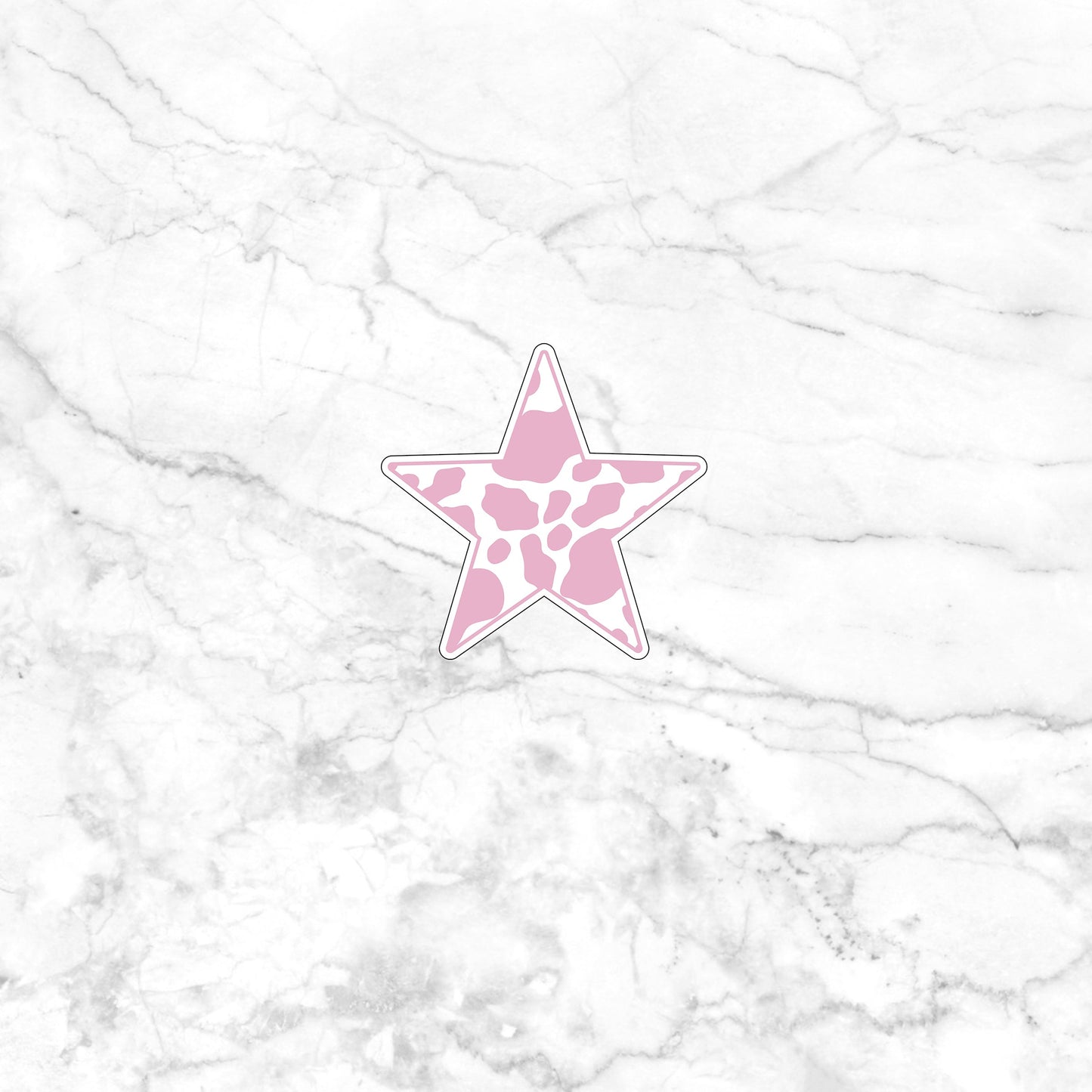 light pink white STAR Sticker, Vinyl sticker, laptop sticker, Tablet sticker