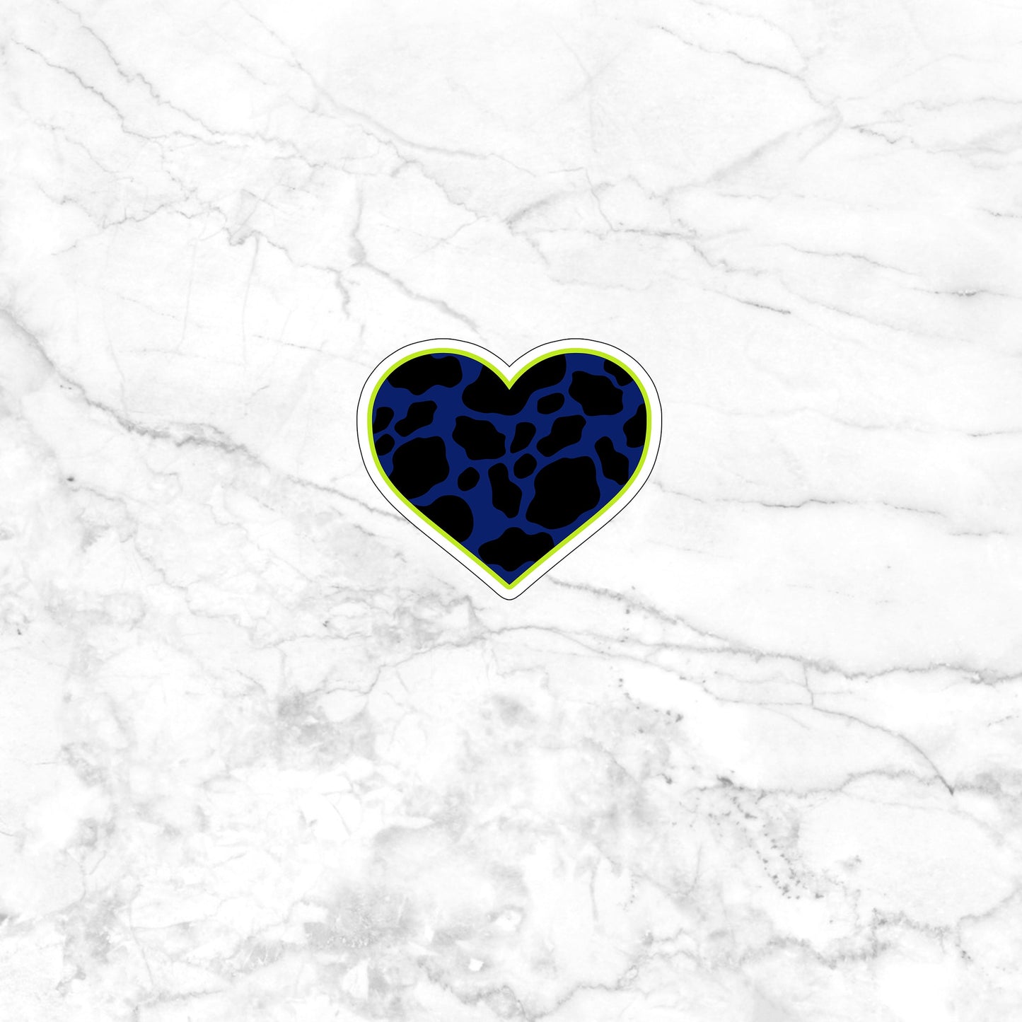 limeblueHEART  Sticker,  Vinyl sticker, laptop sticker, Tablet sticker