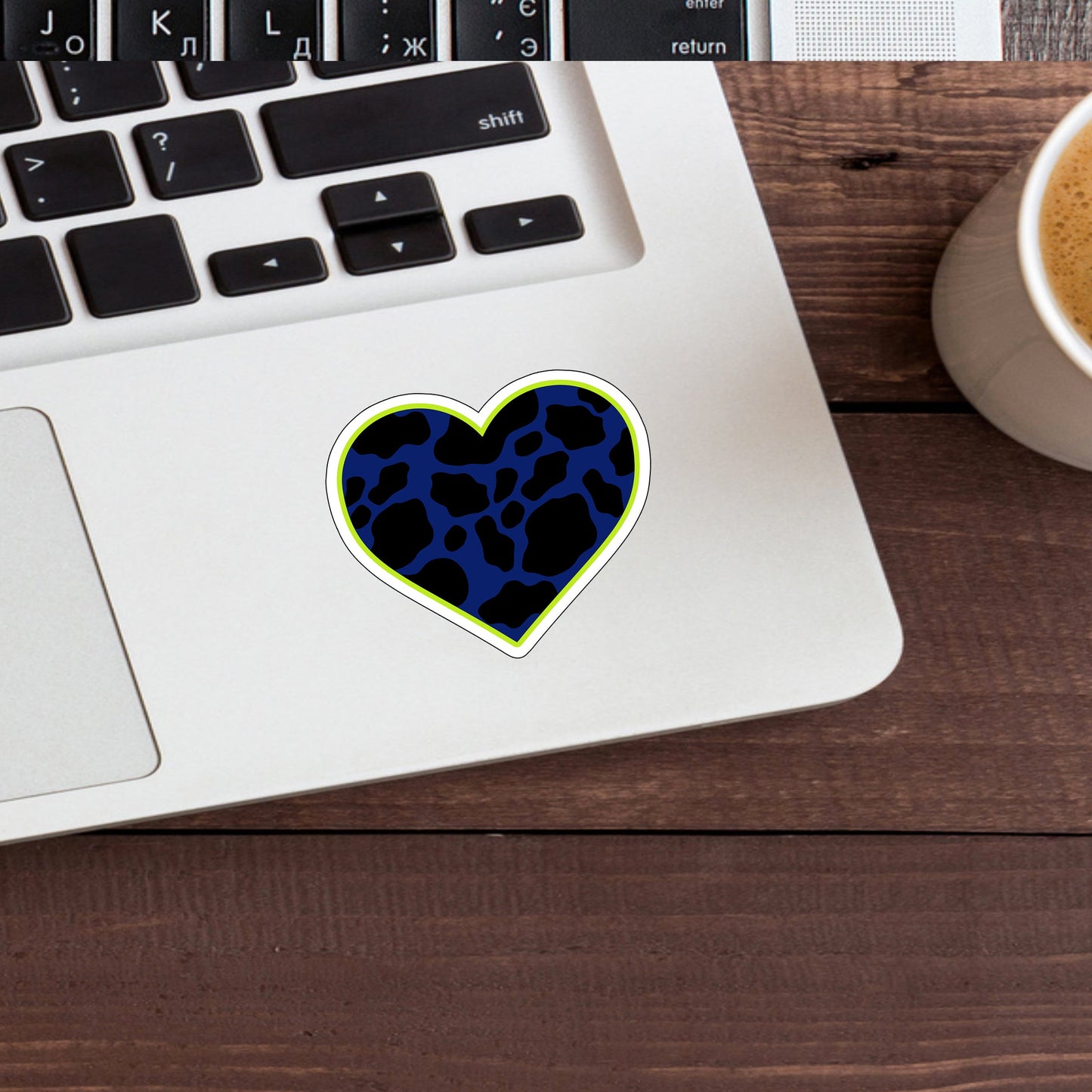 limeblueHEART  Sticker,  Vinyl sticker, laptop sticker, Tablet sticker