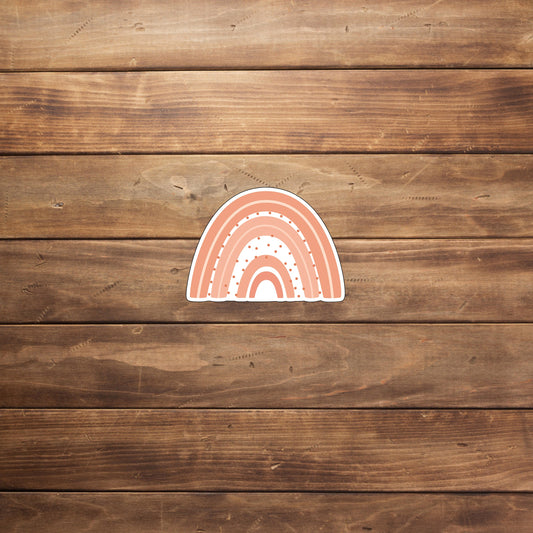 Rainbow Stickers, orange rainbow sticker