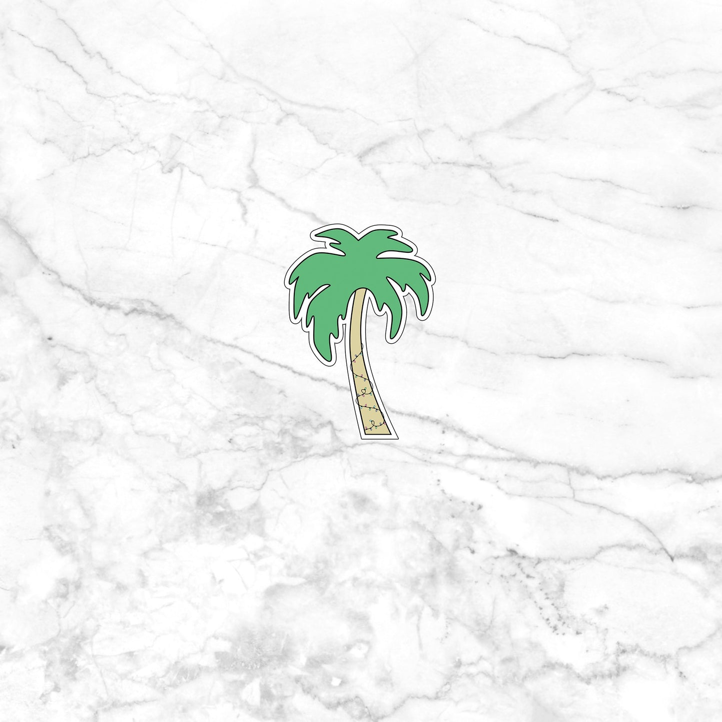 Christmas in July Sticker, palm Sticker