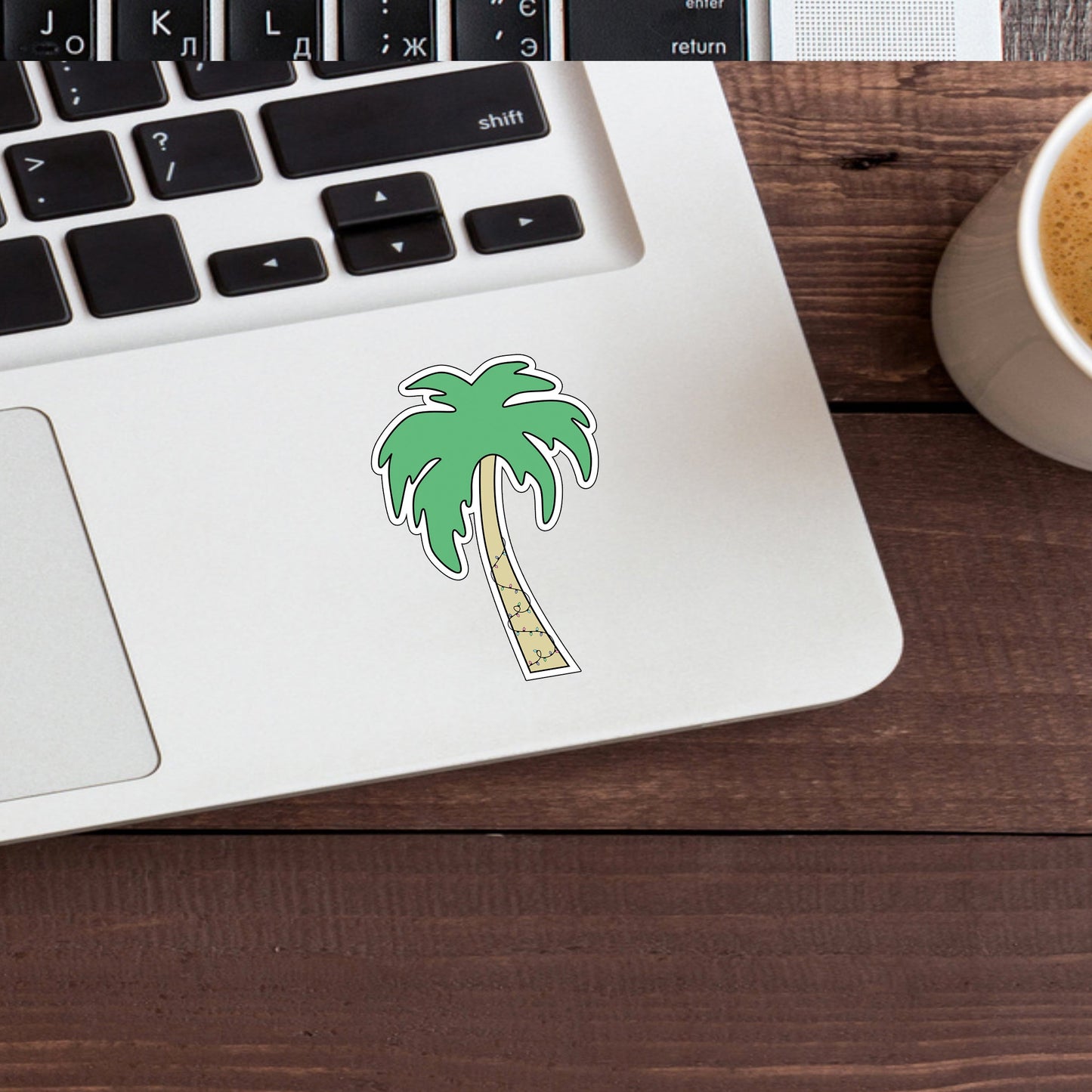 Christmas in July Sticker, palm Sticker